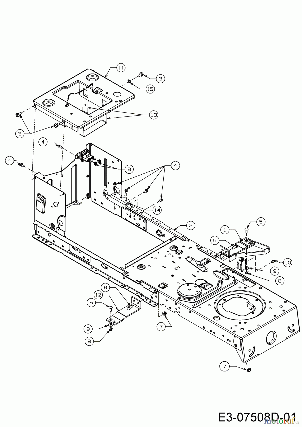  MTD Rasentraktoren 20/42 Automatic 13AT785S306  (2017) Rahmen
