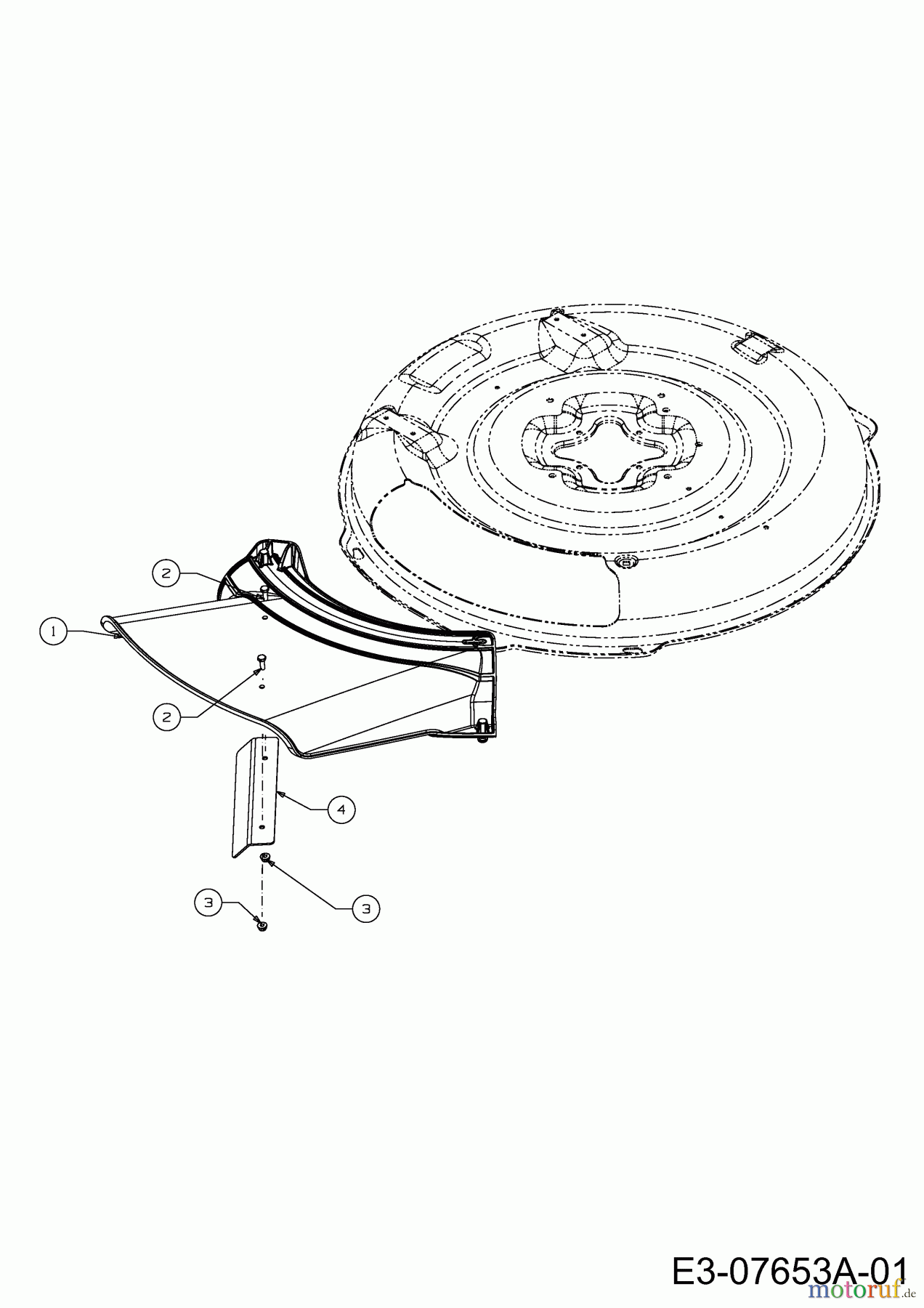  MTD Rasentraktoren Minirider 76 SD 13A226JD600  (2012) Deflektor