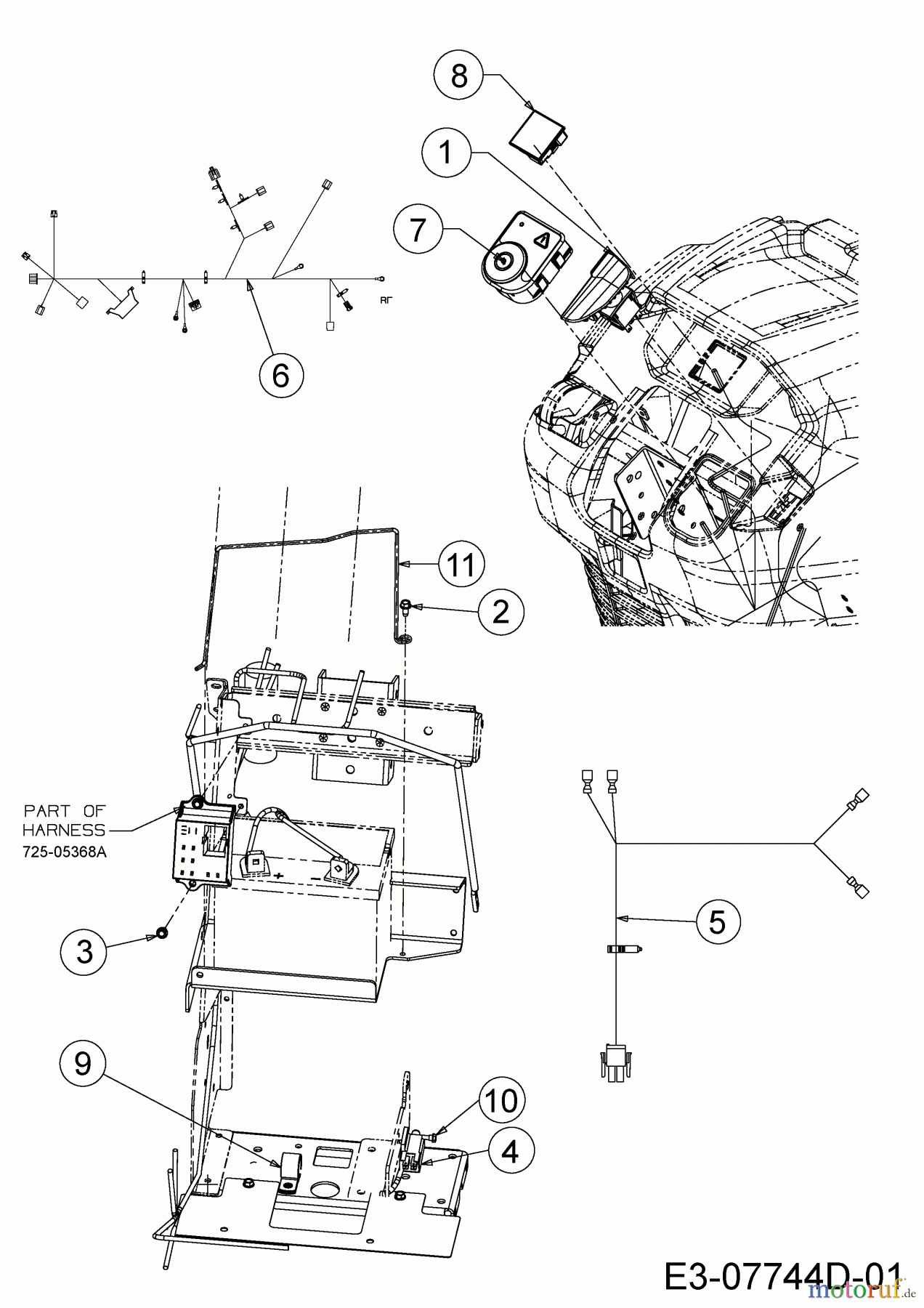  Cub Cadet Gartentraktoren GTX 2100 14A-3GE-603  (2015) Elektroteile