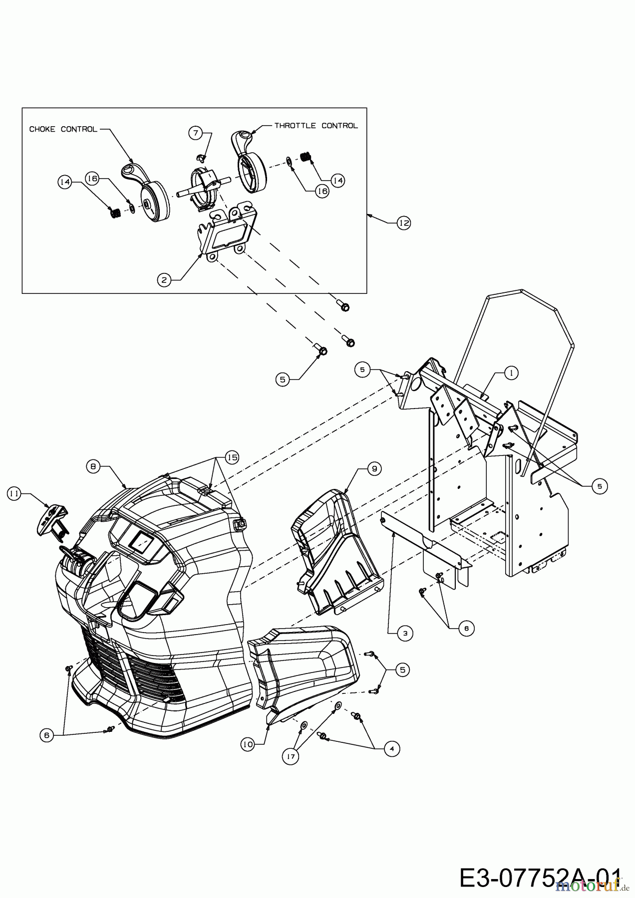  Cub Cadet Gartentraktoren GTX 2100 14A-3GE-603  (2012) Armaturenbrett