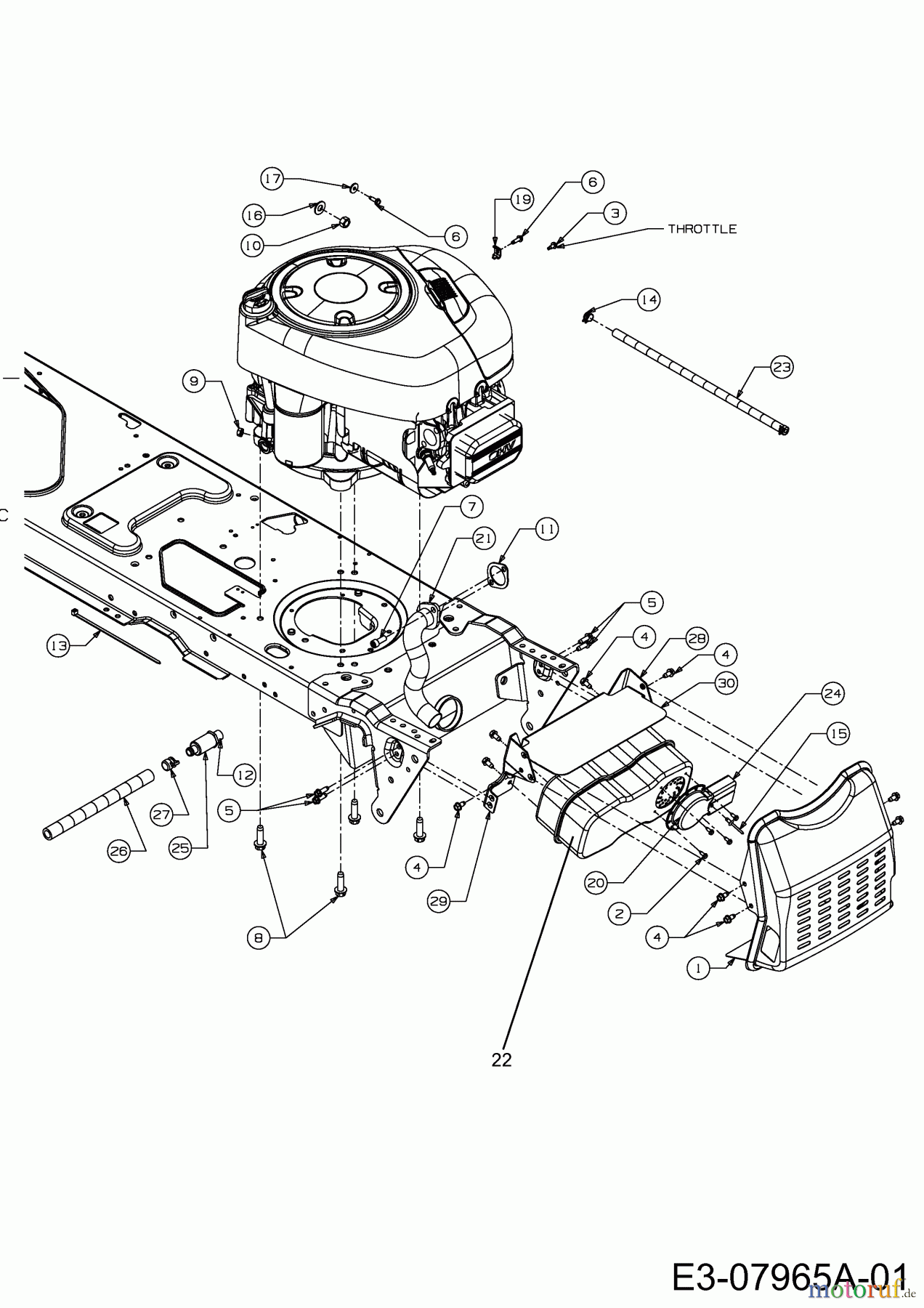  MTD Rasentraktoren SN 155 H 13AP518N678  (2002) Motorzubehör
