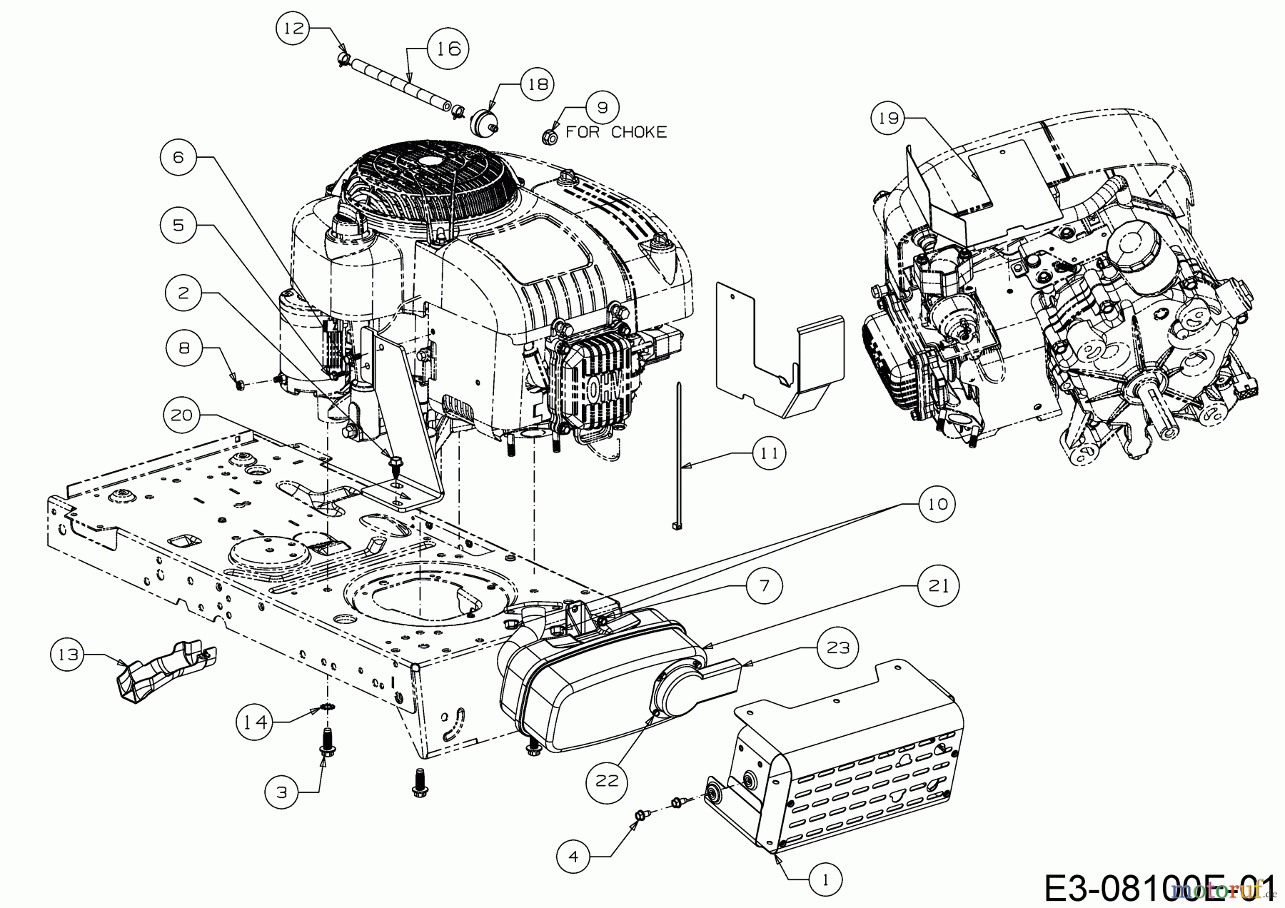  Verts Loisirs Rasentraktoren VL 96 T 13I276KF617  (2018) Motorzubehör