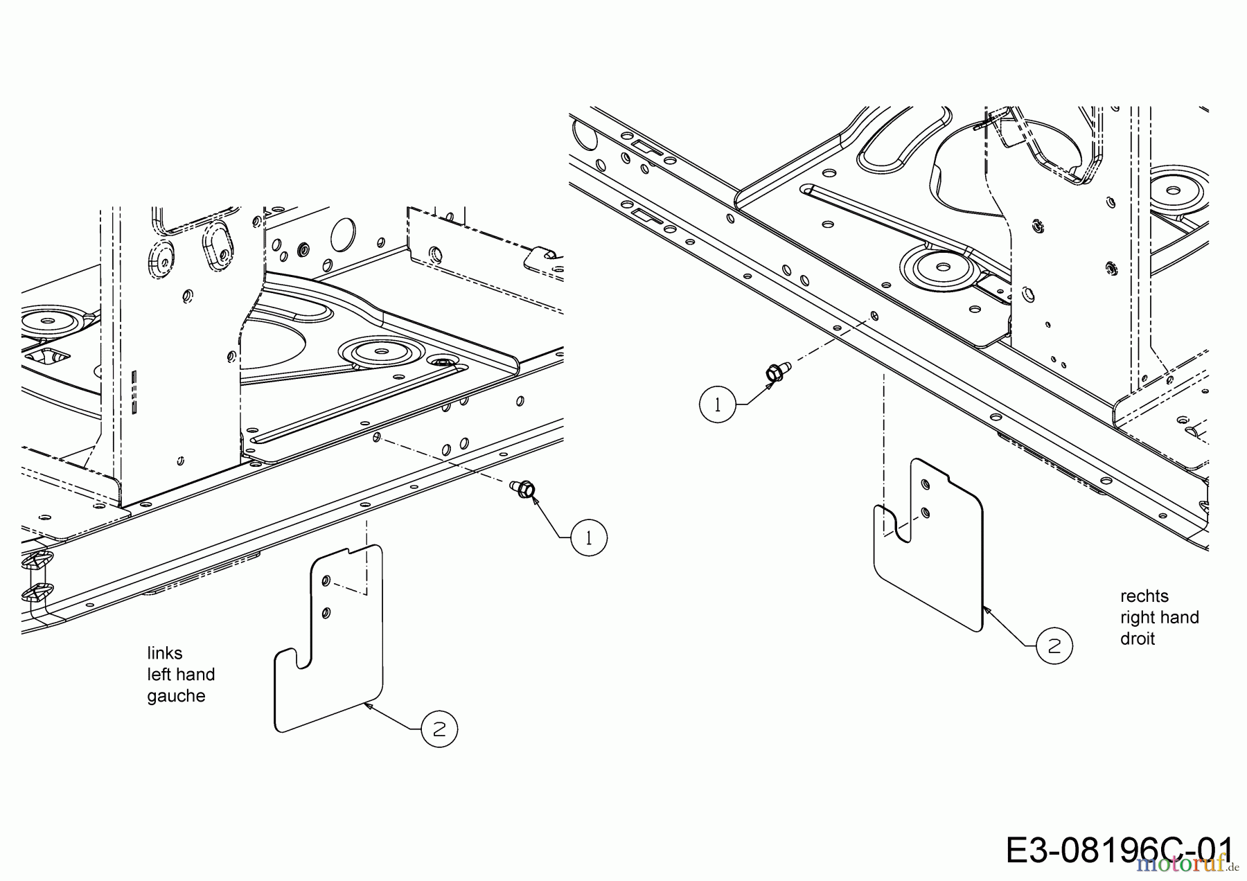  MTD Rasentraktoren Minirider 60 SDE 13AA26JC600  (2018) Abdeckung