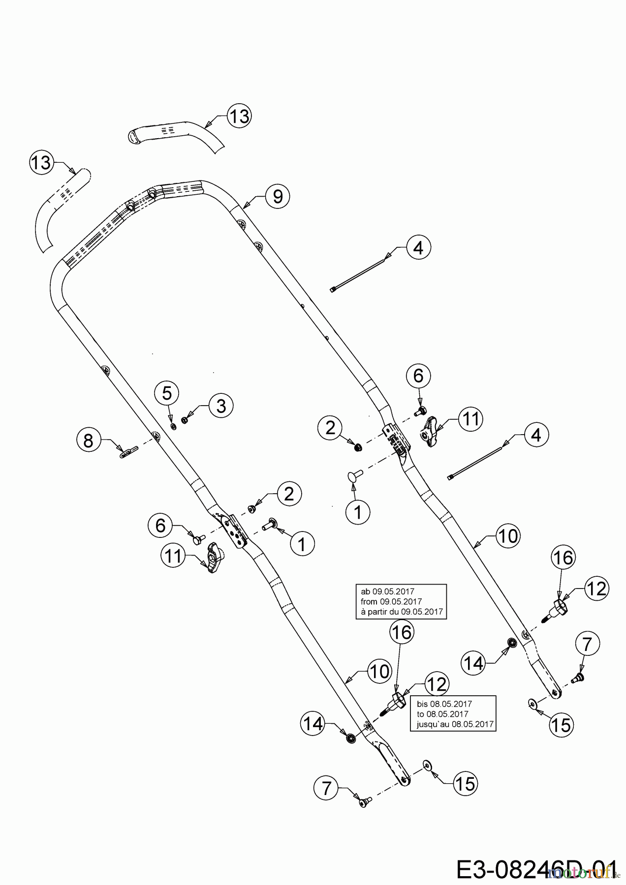  MTD Motormäher mit Antrieb Advance 53 SPKVHW 12AKPN7D600  (2018) Holm