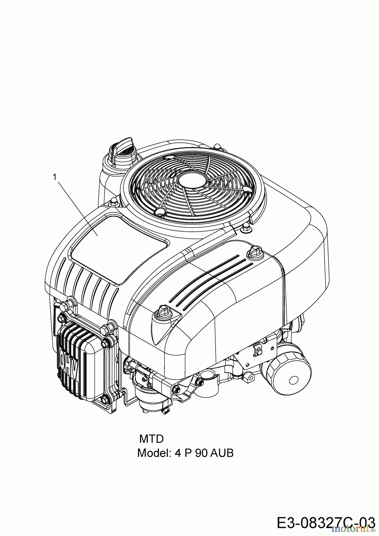  MTD Rasentraktoren LT 96 EXT 13H276KF682  (2016) Motor MTD