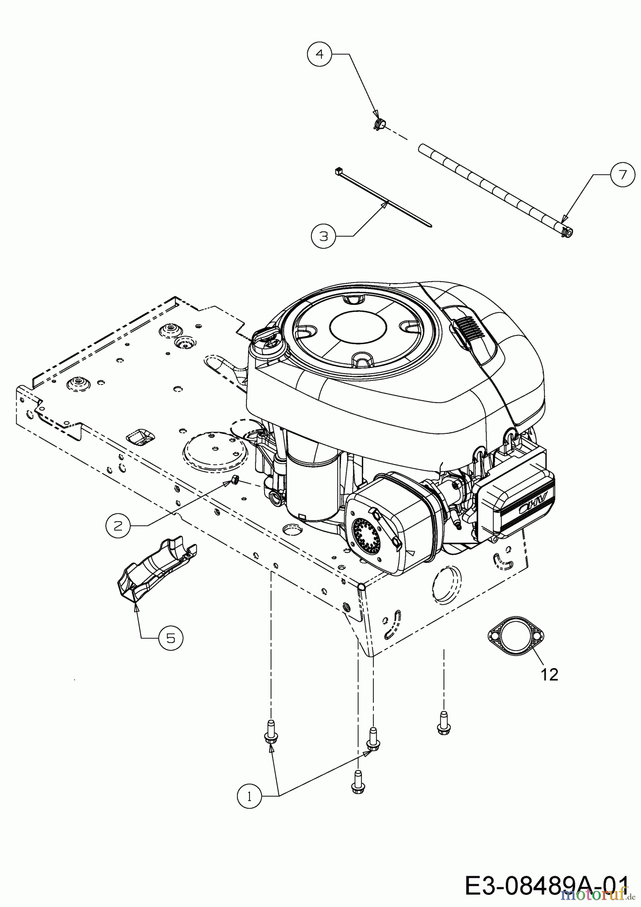  MTD Rasentraktoren 15.5/42 13AM775S308  (2015) Motorzubehör