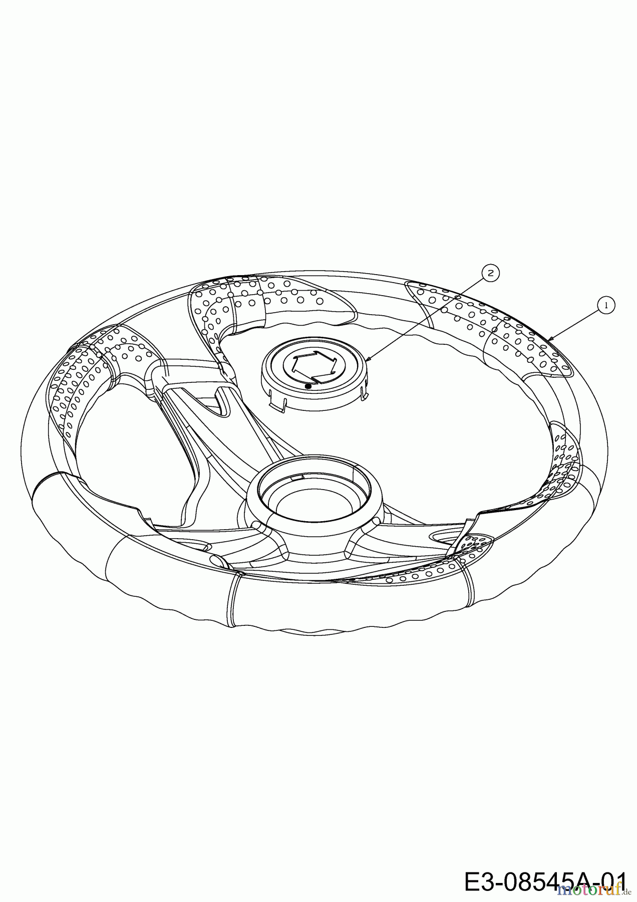  Troy-Bilt Rasentraktoren TB 4220 13AP90KS309  (2013) Lenkrad