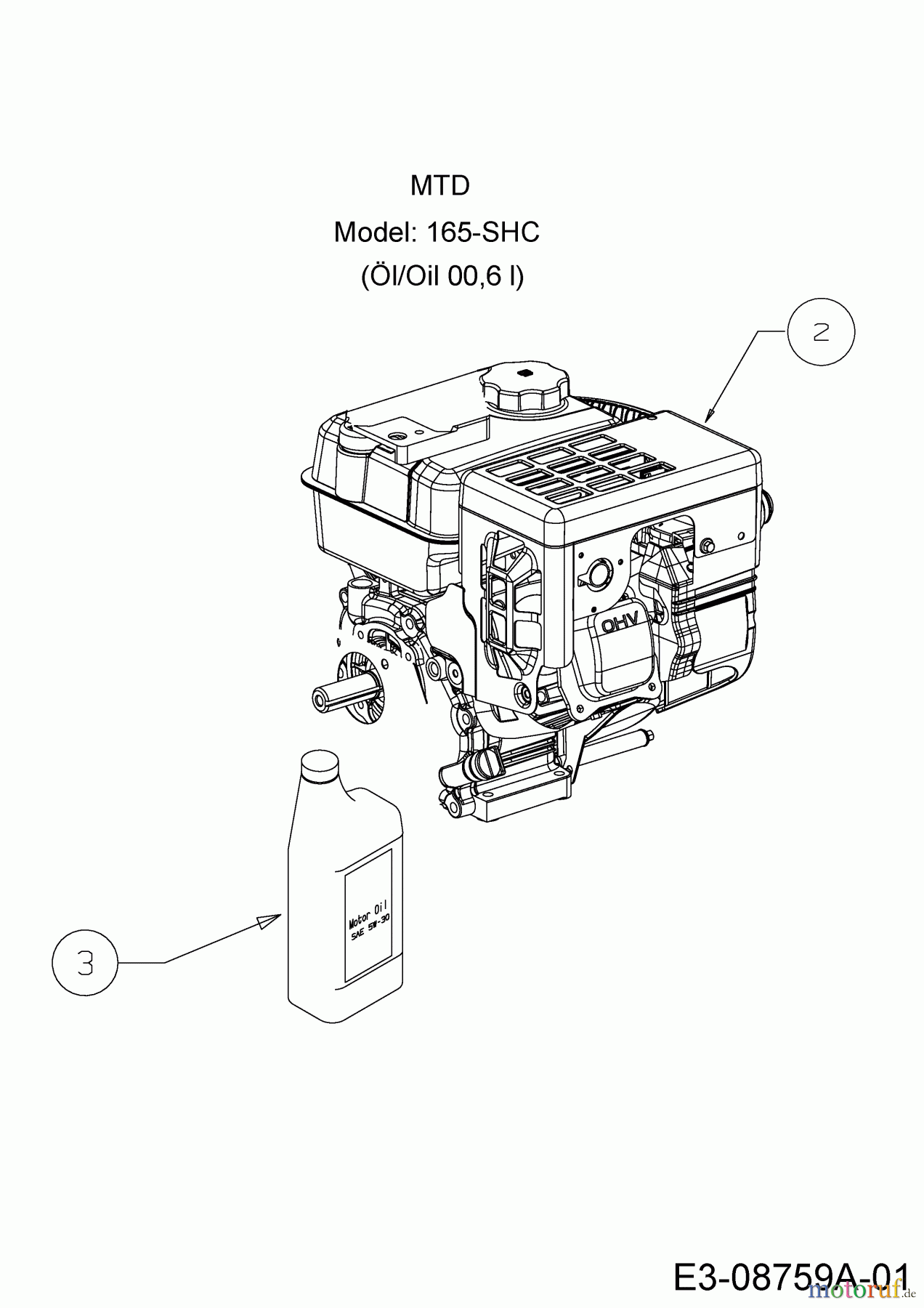  MTD Schneefräsen M 61 31A-62C2678  (2016) Motor MTD