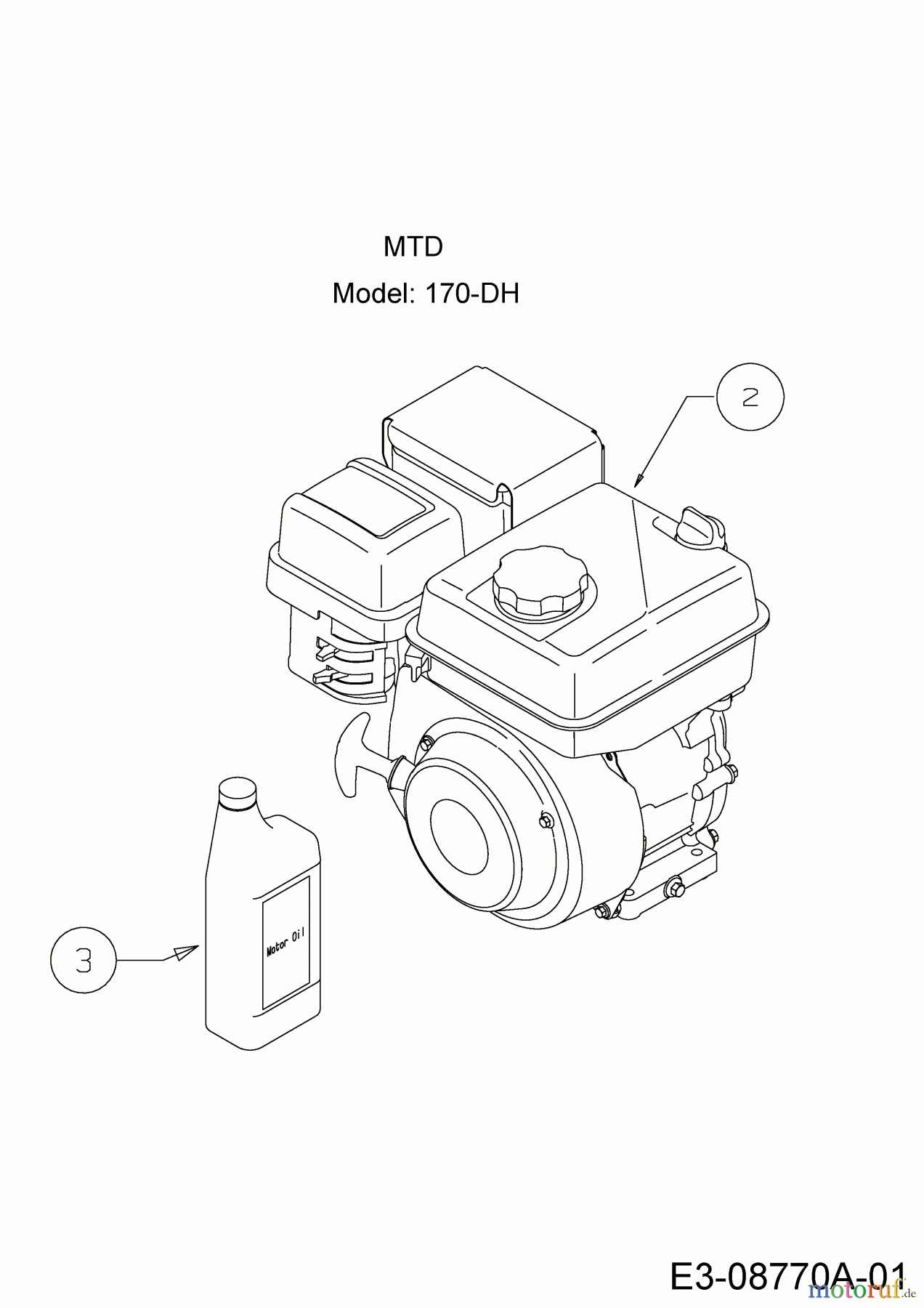  MTD Kehrmaschine Optima PS 700 24B-812C678  (2015) Motor MTD