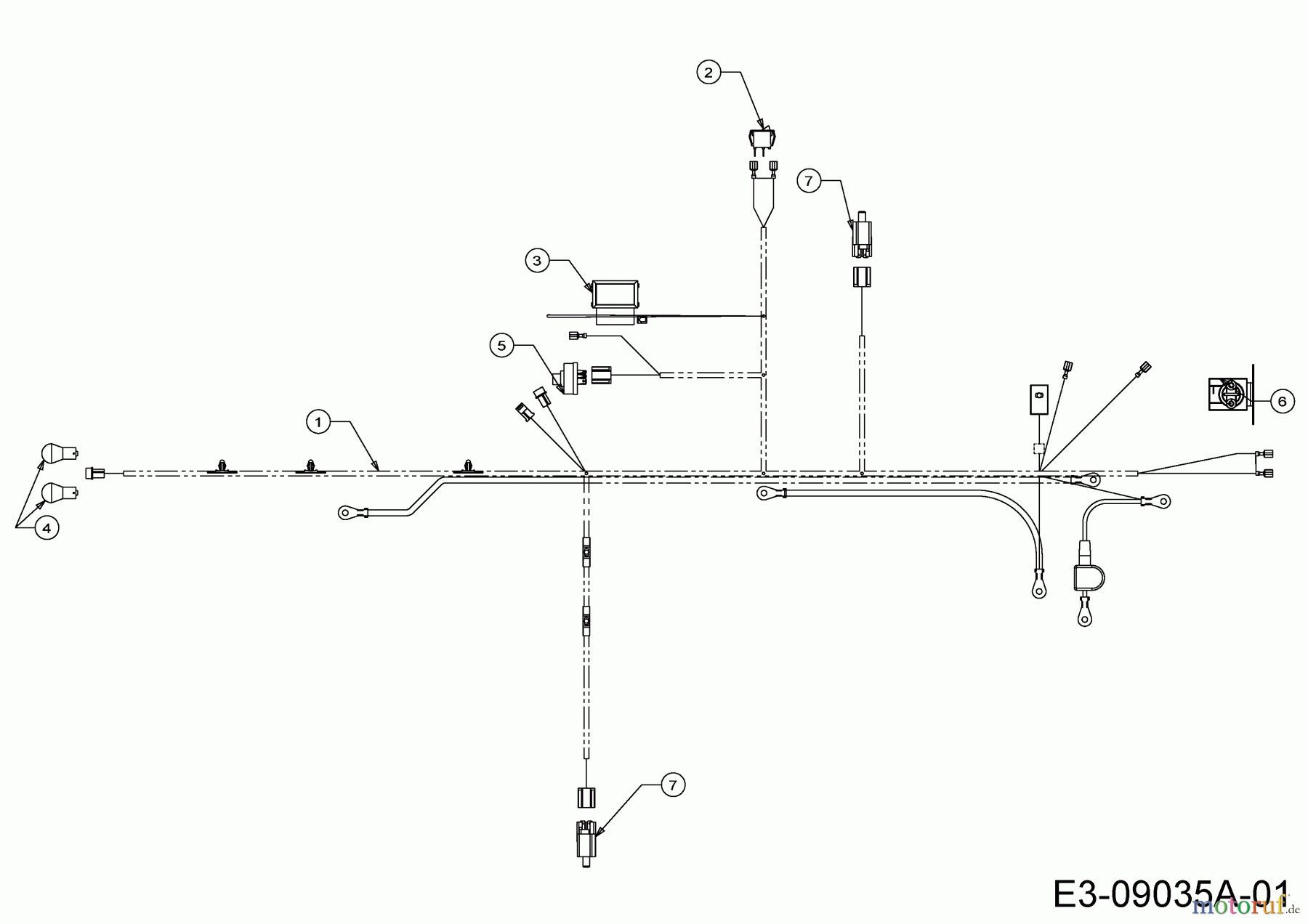  MTD Rasentraktoren H 145 13AA698F678  (2004) Elektroteile