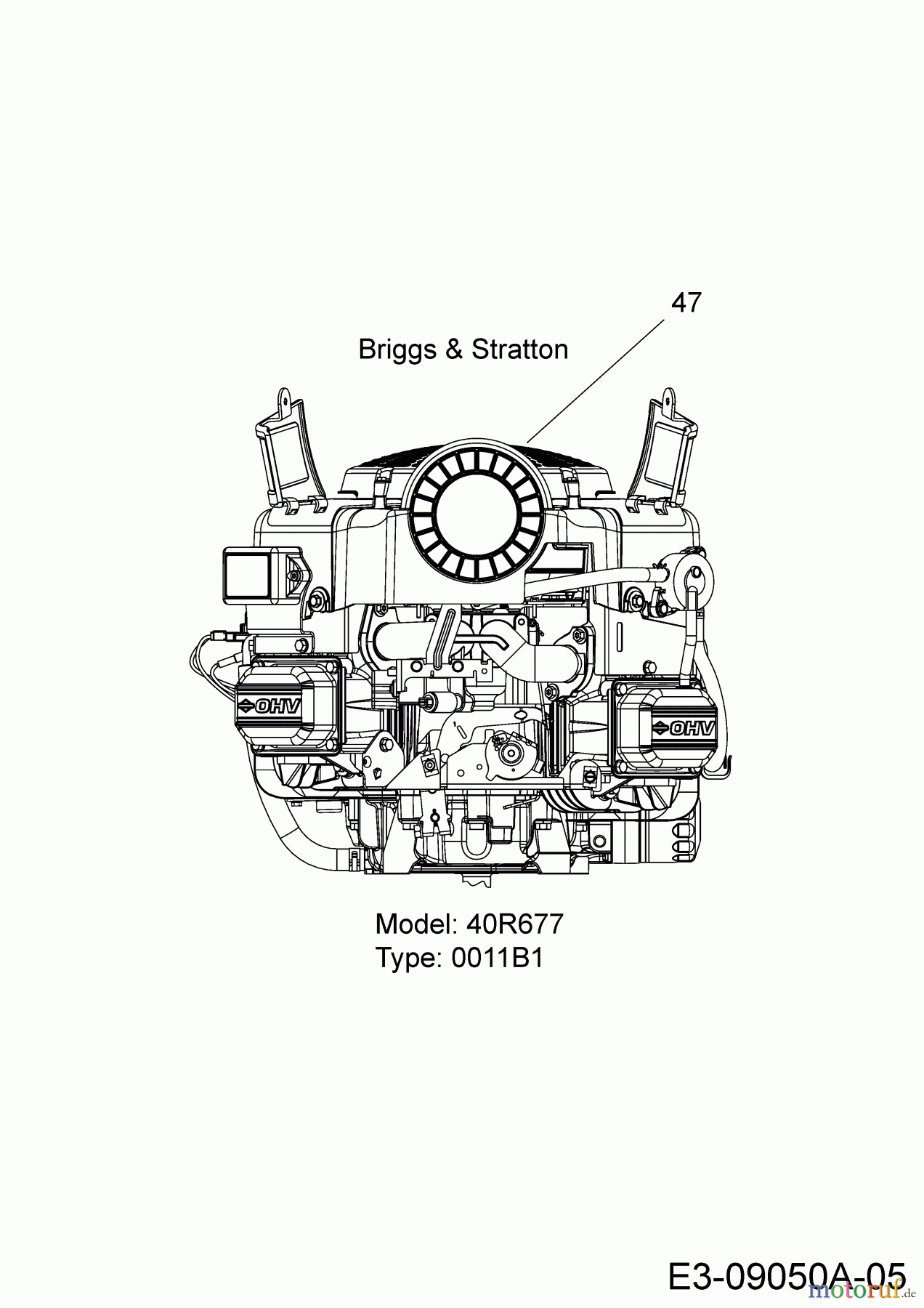  Bestgreen Rasentraktoren BG Pro 18105 HRBK 13HT71KN655  (2016) Motor Briggs & Stratton
