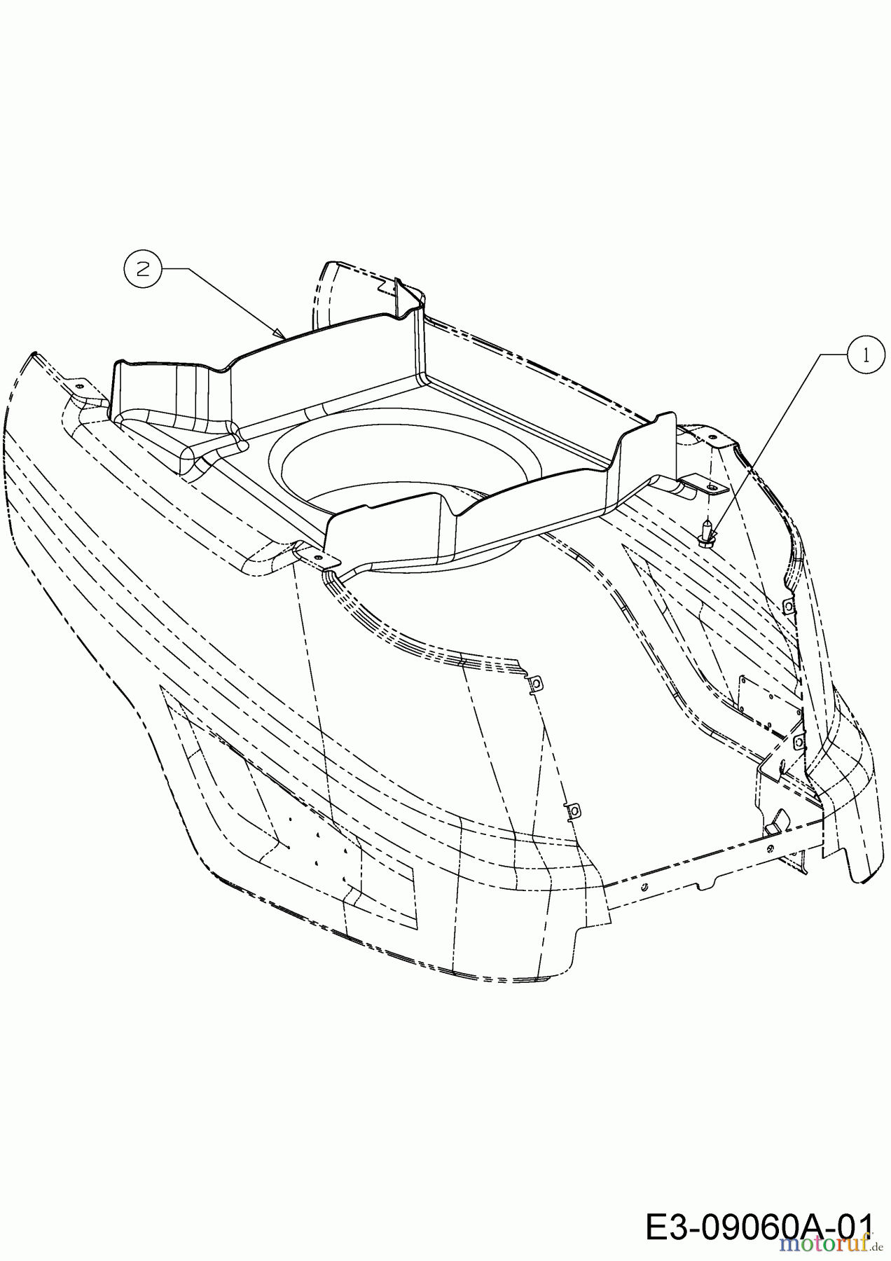  Okay Rasentraktoren Master Cut 105-15/200 H 13HU99KN675  (2015) Luftführung