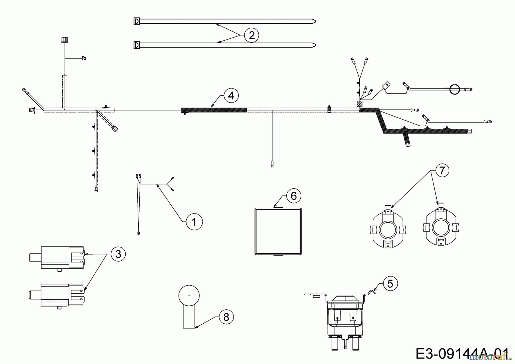  Bestgreen Rasentraktoren BG Pro 18105 HRBK 13HT71KN655  (2016) Elektroteile