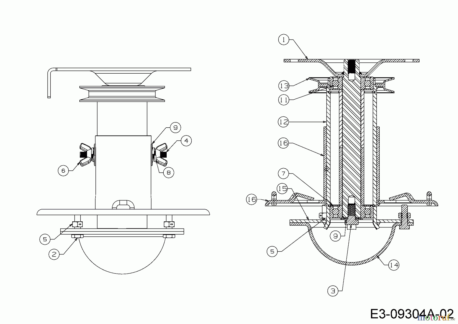 MTD Motorfadenmäher WST 5522 25A-262E678 (2016) Fadenkopf