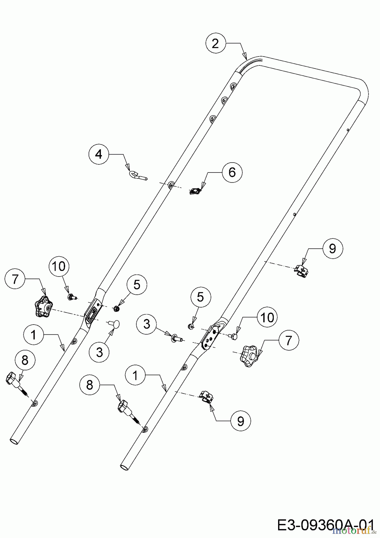  Cub Cadet Motormäher mit Antrieb SC 500 Z 12ABC62J710  (2015) Holm
