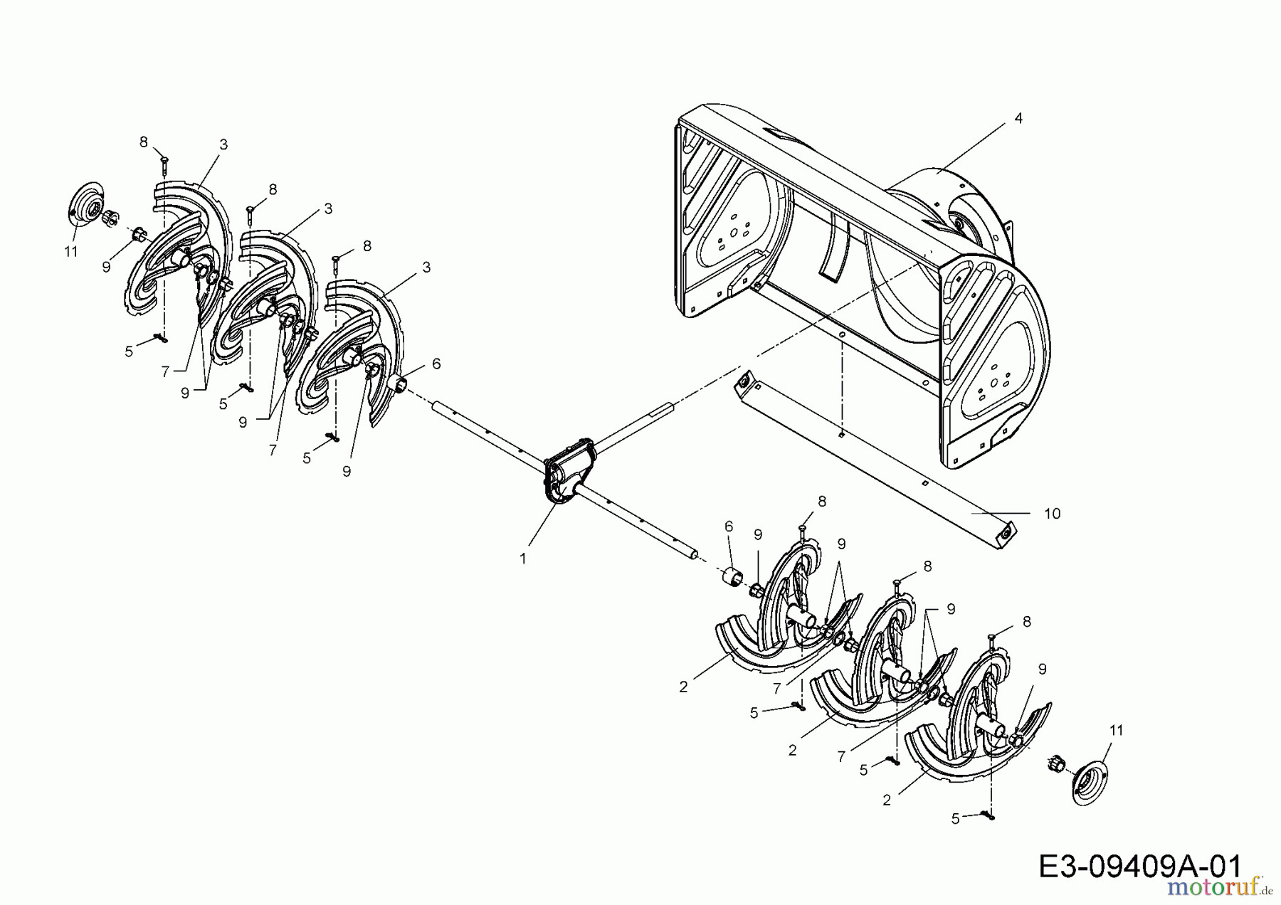 MTD Schneefräsen Optima ME 76 31AY55T5678 (2016) Fräsgehäuse