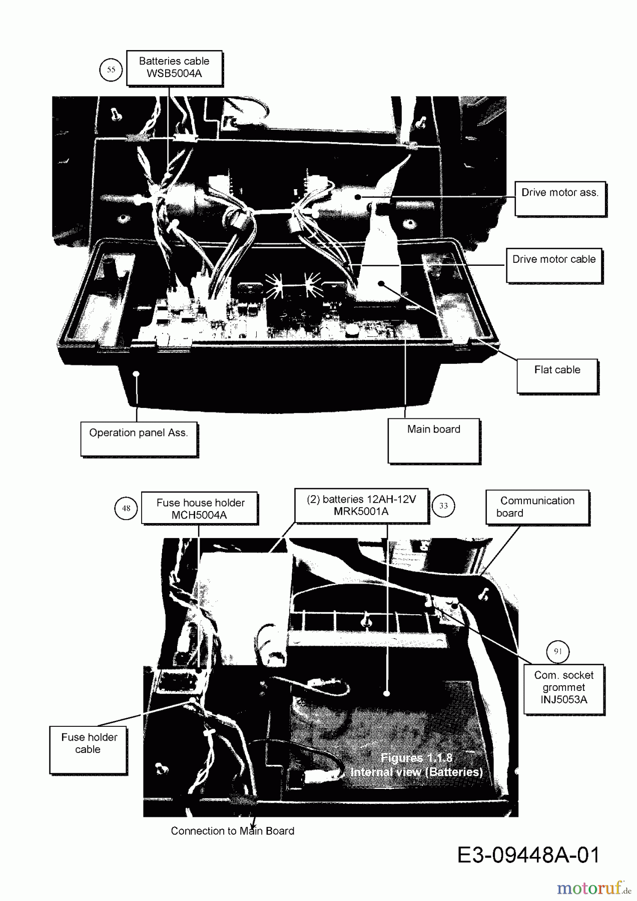  Cub Cadet Mähroboter Lawnkeeper 500 18AO05LA603  (2013) Sicherungshalter