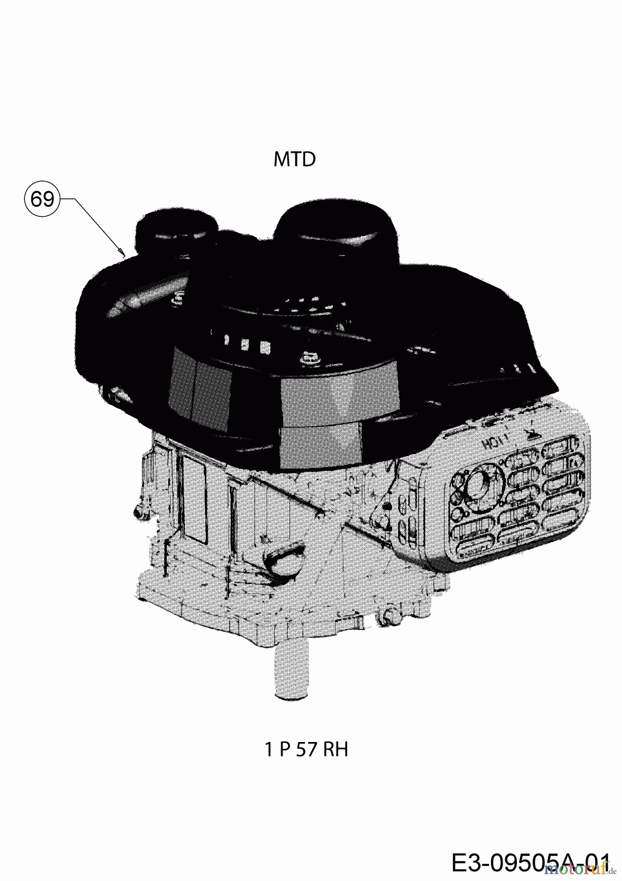  MTD Motormäher mit Antrieb Smart 42 SPO 12D-LASJ600  (2016) Motor MTD