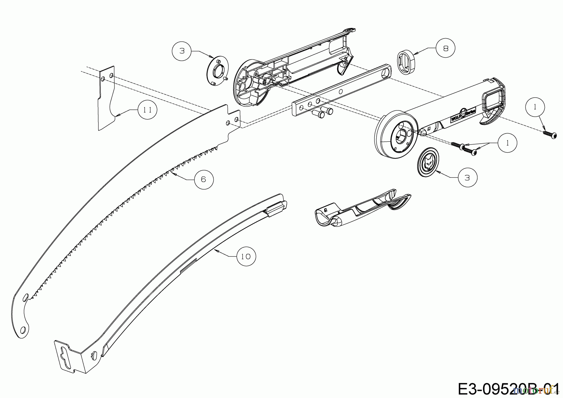 Wolf-Garten MultiStar multi-star® - Sägen Power Cut Pro 370 71BCA003650 (2018) Grundgerät