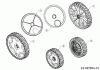 Brute 21" 12A-B2A3778 (2017) Listas de piezas de repuesto y dibujos Wheel dust covers, Wheels
