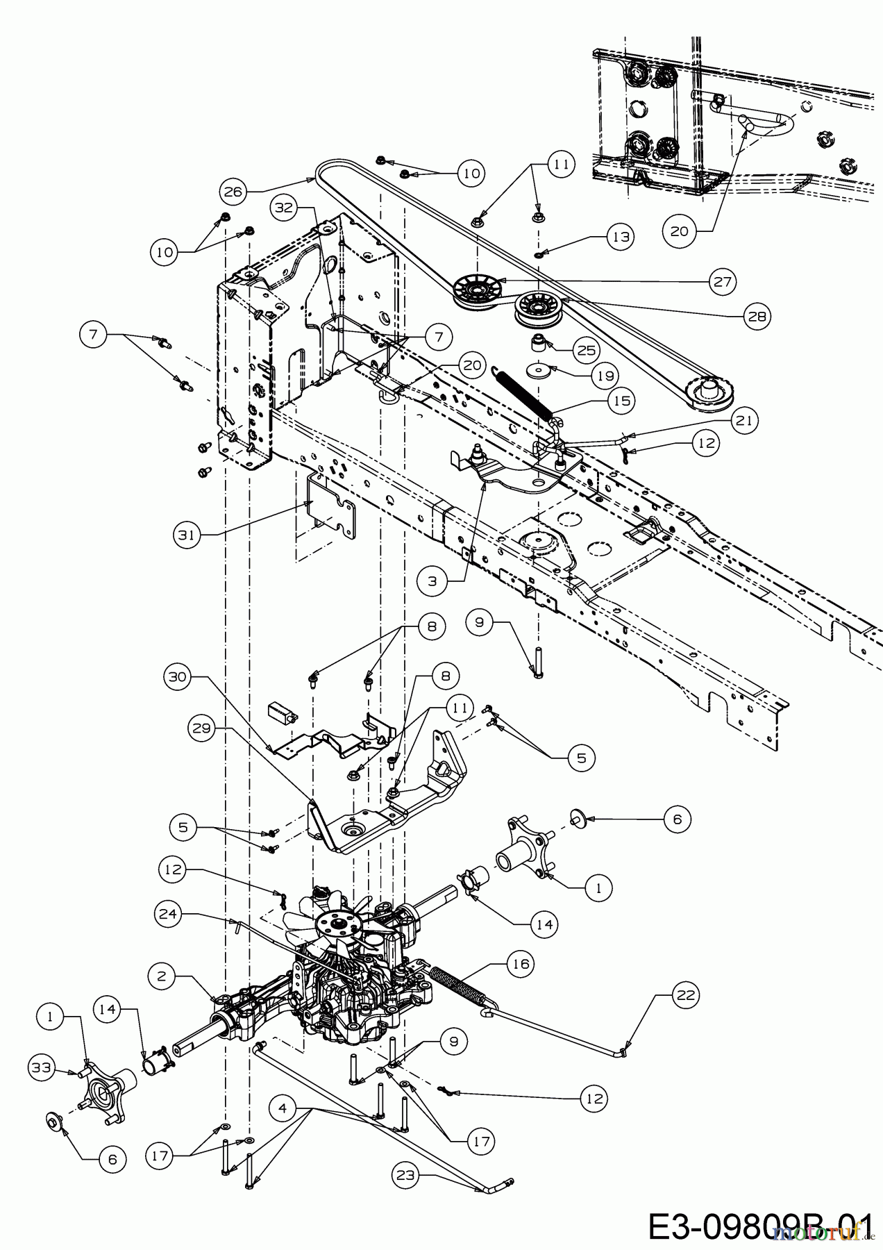  Troy-Bilt Gartentraktoren Super Bronco GT 54 FAB 14A7A3KA066  (2018) Fahrantrieb