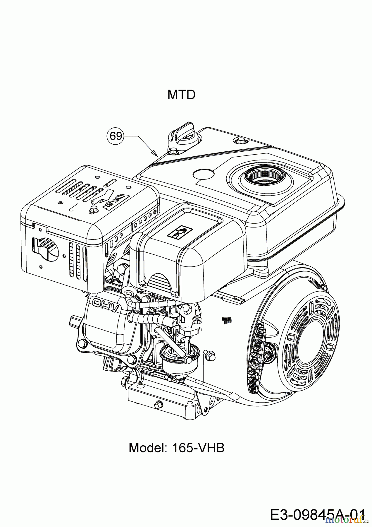  MTD Motorhacken T/330 M 21D-33MV678  (2016) Motor MTD