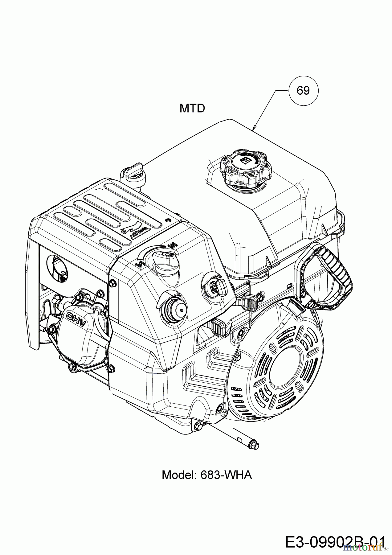  MTD Schneefräsen Optima ME 76 31AY55T5678  (2018) Motor MTD
