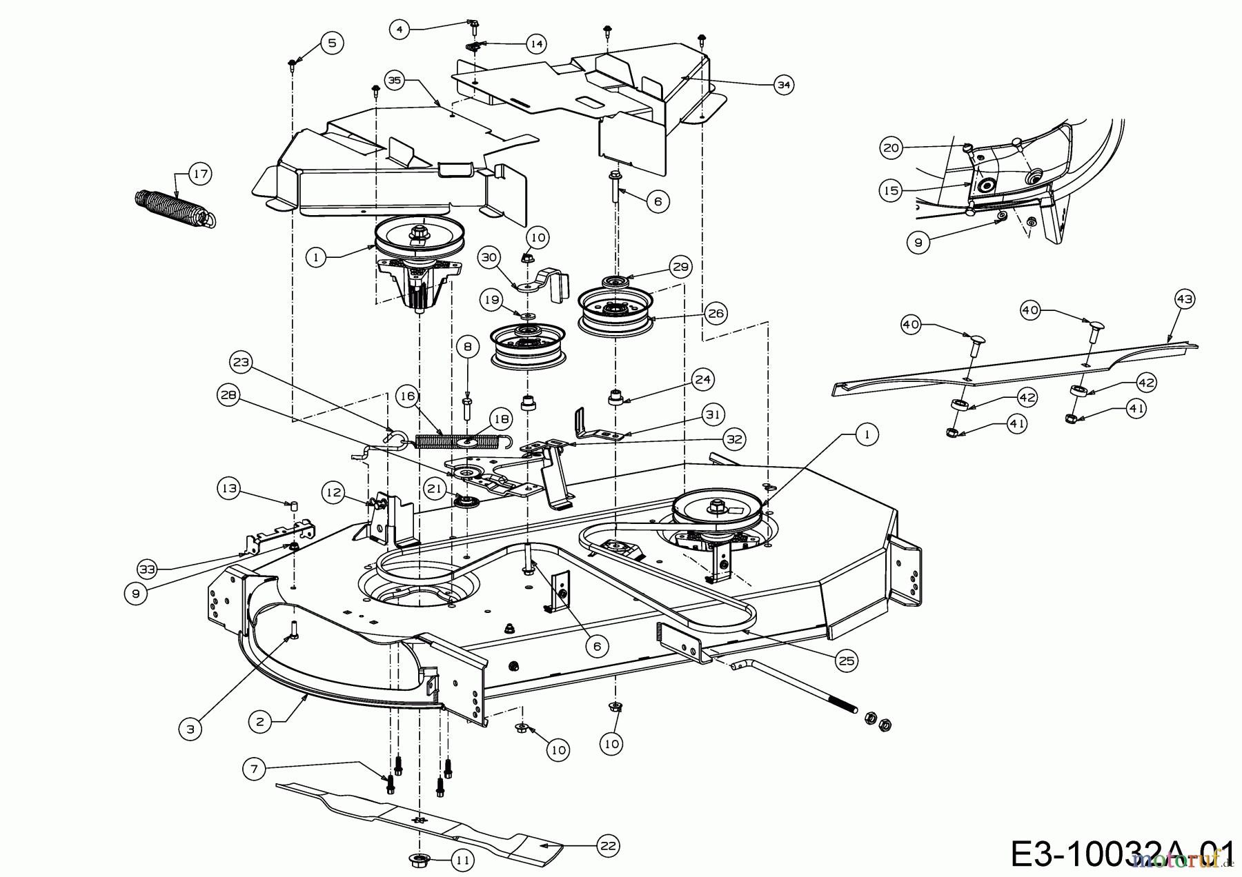  Cub Cadet Rasentraktoren XT2 QS117 13AFA1CN603  (2017) Mähwerk N (46