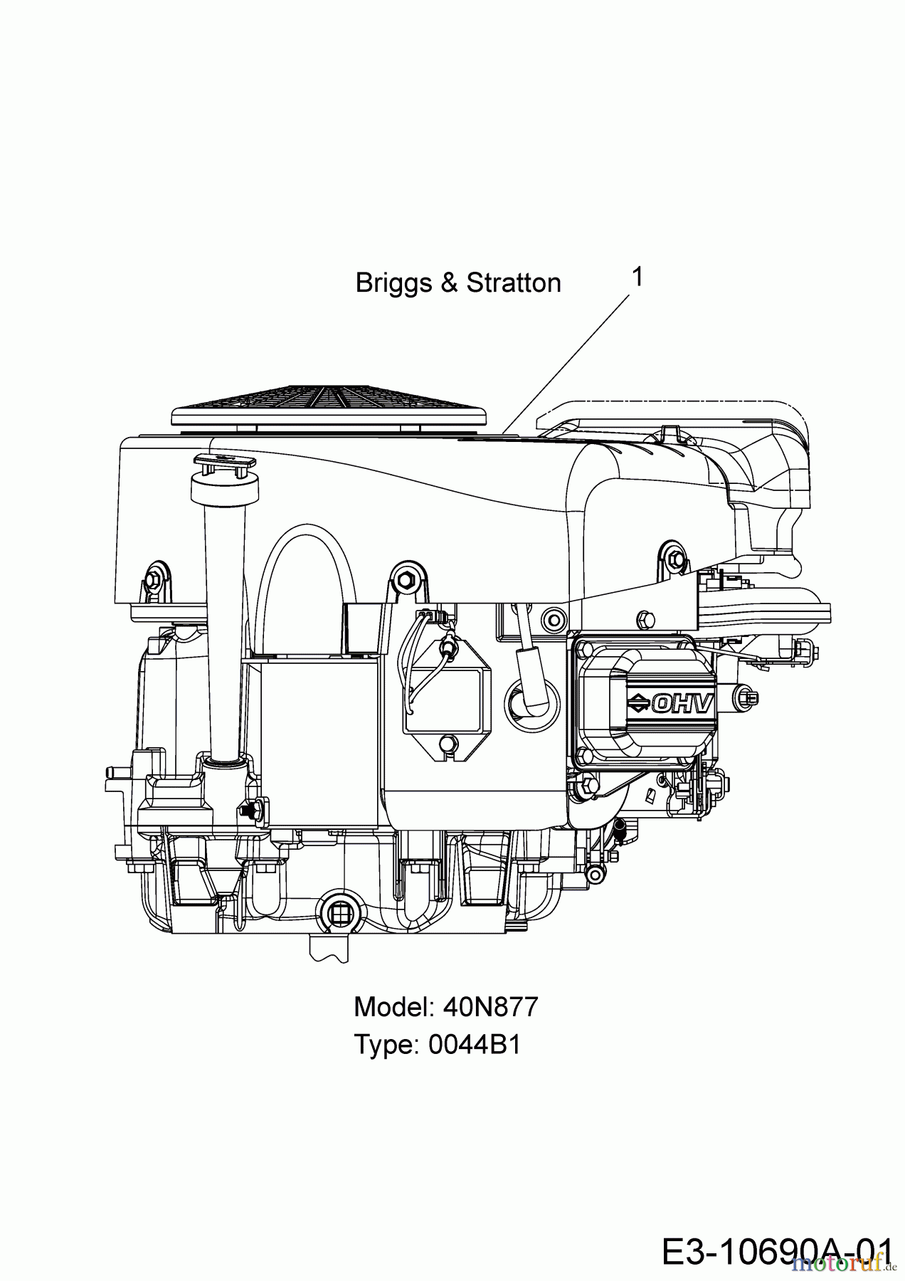  Tigara Rasentraktoren TG 222/117 HBI 13AAA1KT649  (2018) Motor Briggs & Stratton