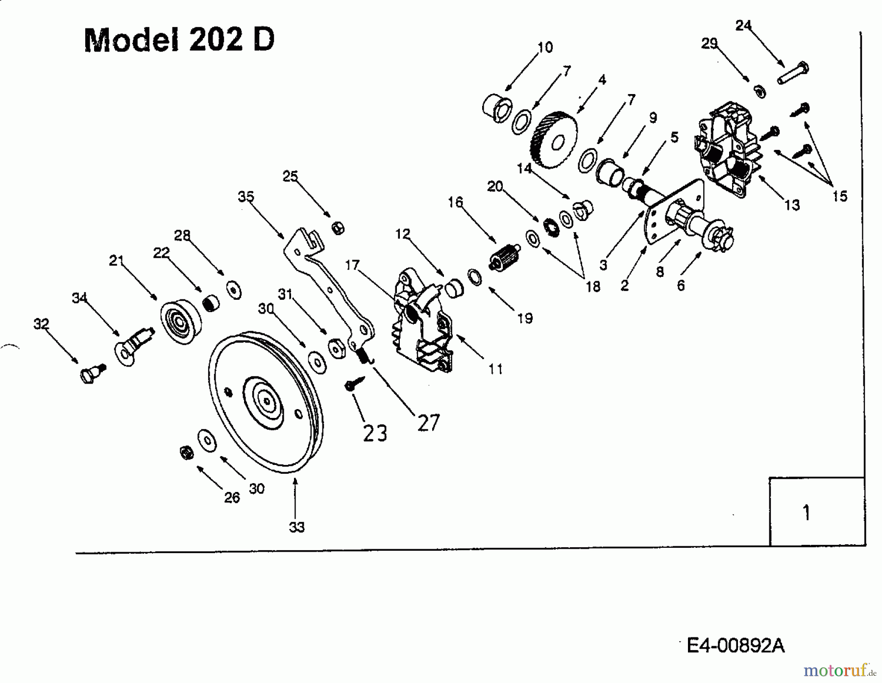  MTD Laubläser, Laubsauger 202 24A-202D678  (2002) Getriebe