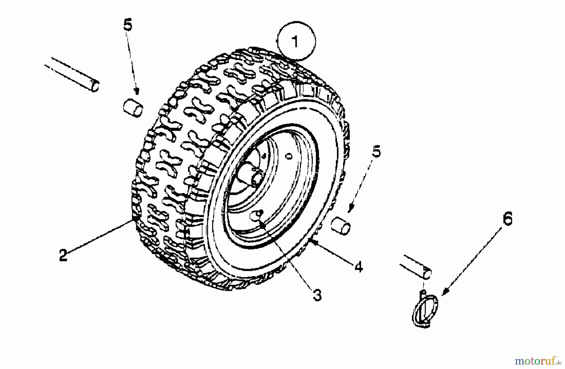  MTD Schneefräsen 641 E 31A-641E678  (2000) Räder 13x5