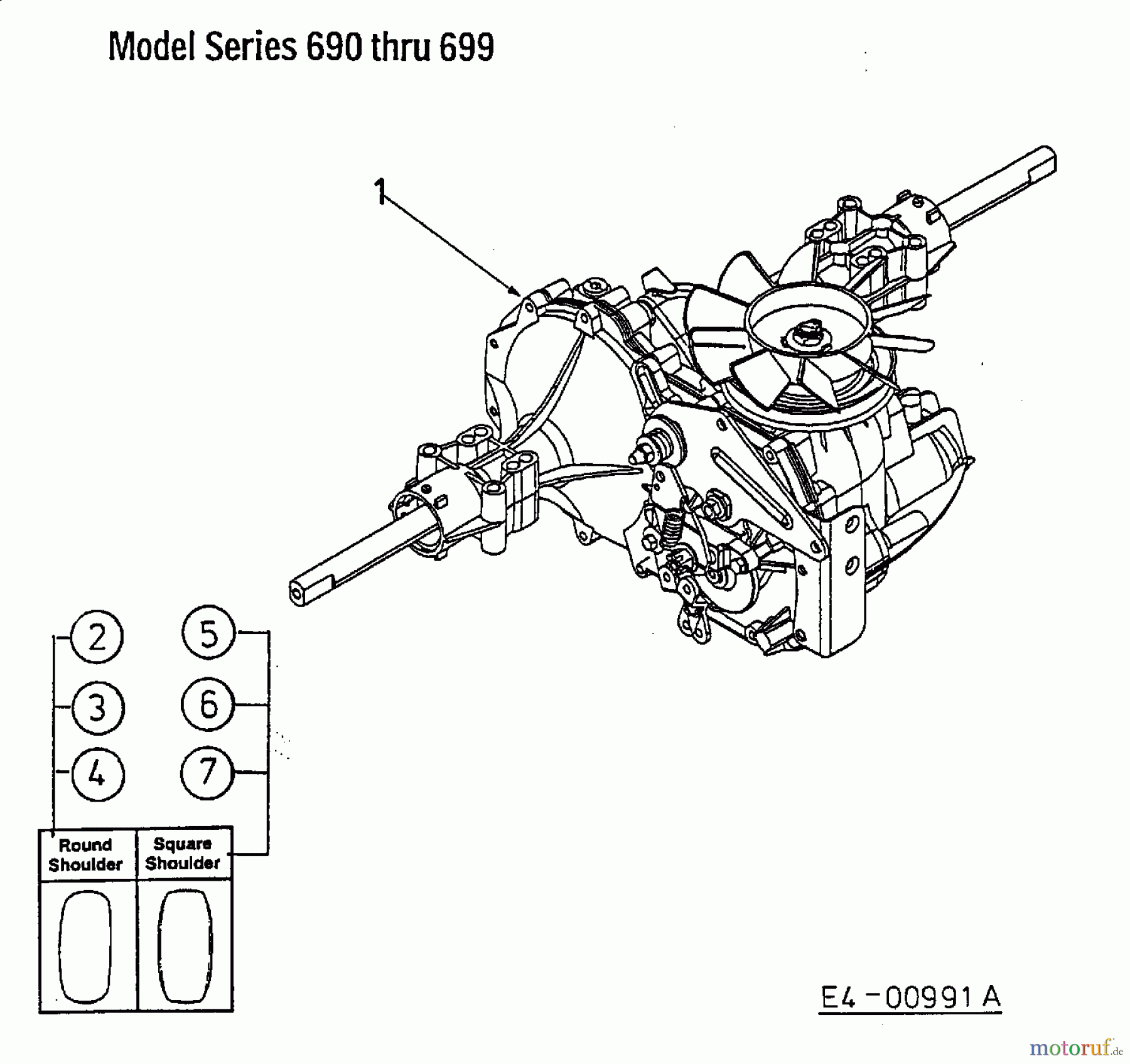  MTD Rasentraktoren H/165 13AO698G678  (2002) Hydrostat, Räder hinten