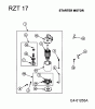 Cub Cadet RZT 17 17BA5A4G603 (2005) Ersatzteile Reversierstarter