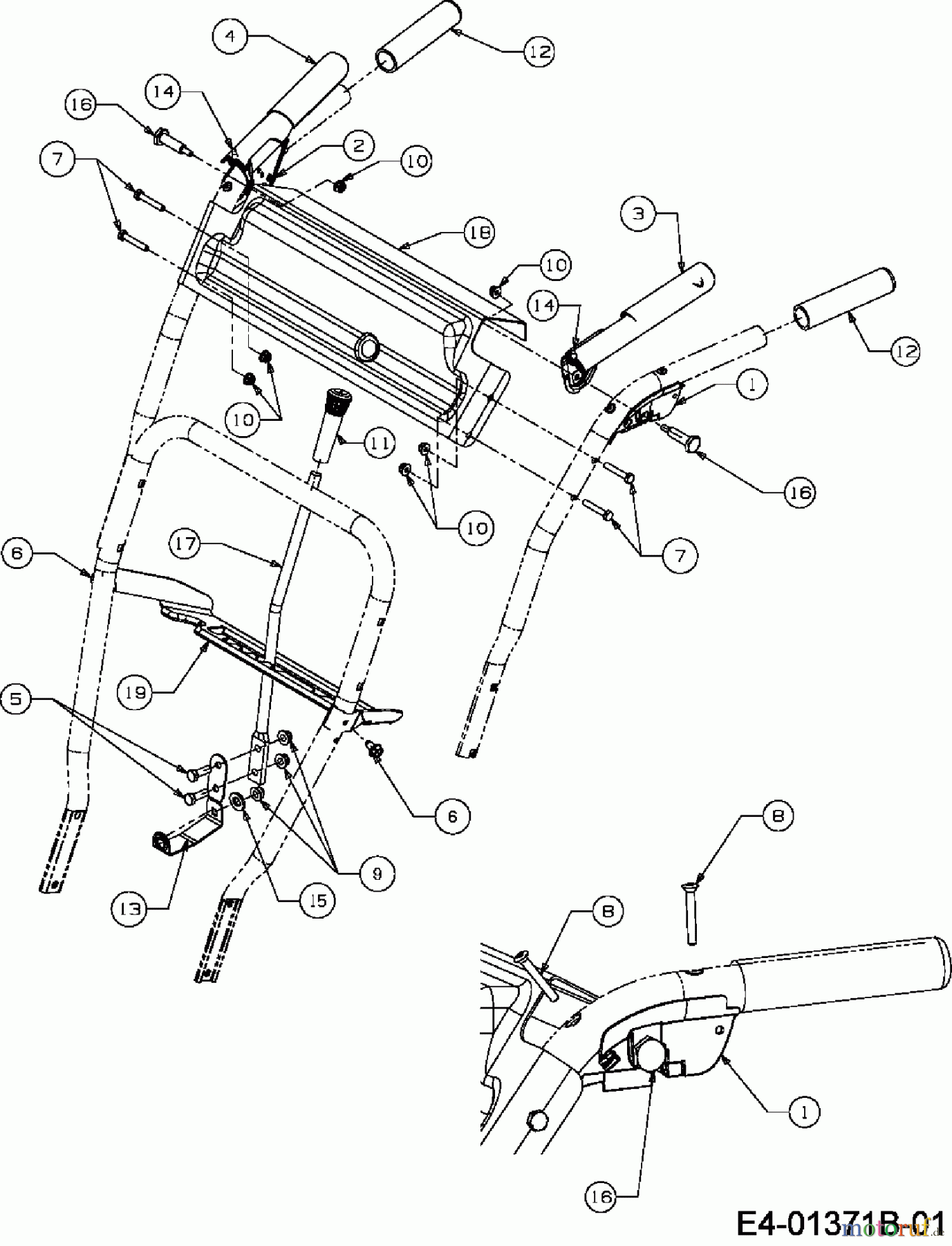  MTD Schneefräsen M 61 31A-62C2678  (2013) Armaturenbrett