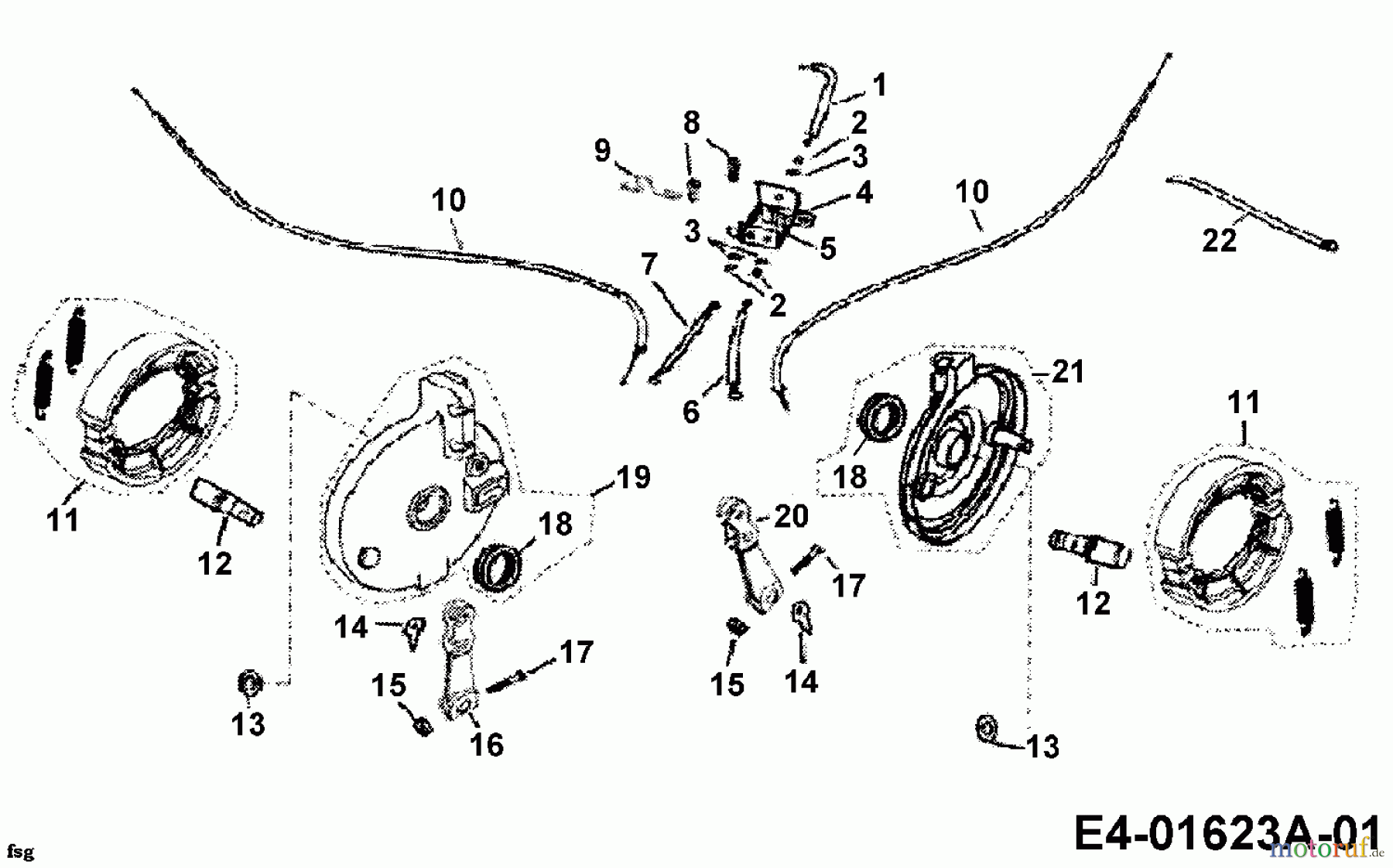  Cub Cadet Quads UT 180 36AB124-603  (2006) Bremse vorne