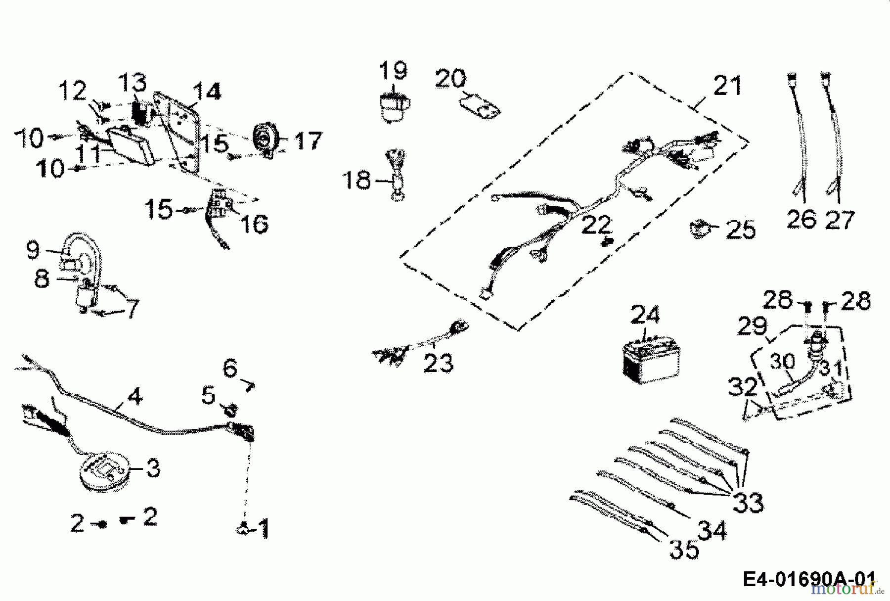 Cub Cadet Quads SP 50 36AA112-603 (2006) Elektroteile