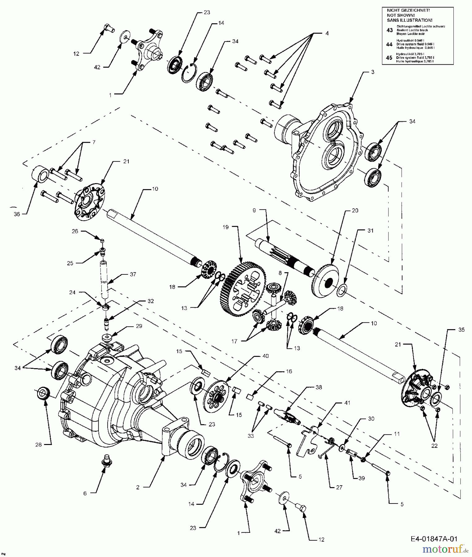  Cub Cadet Gartentraktoren HDS 2205 14A-2D7-603  (2005) Getriebe