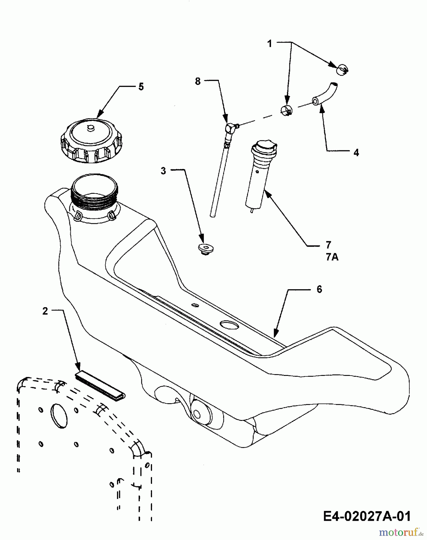  Cub Cadet Gartentraktoren HDS 3200 14A-652-603  (2002) Tank