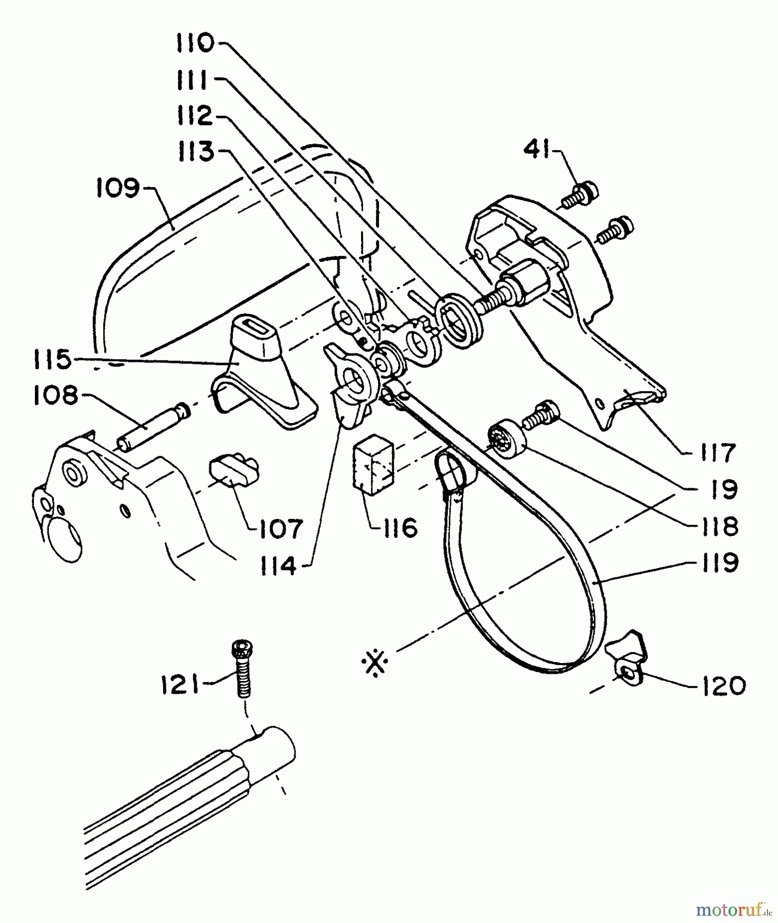 Echo Sägen, Kettensägen CS-500VL - Echo Chainsaw, S/N: 001001 - 049000 Chain Brake (Type)