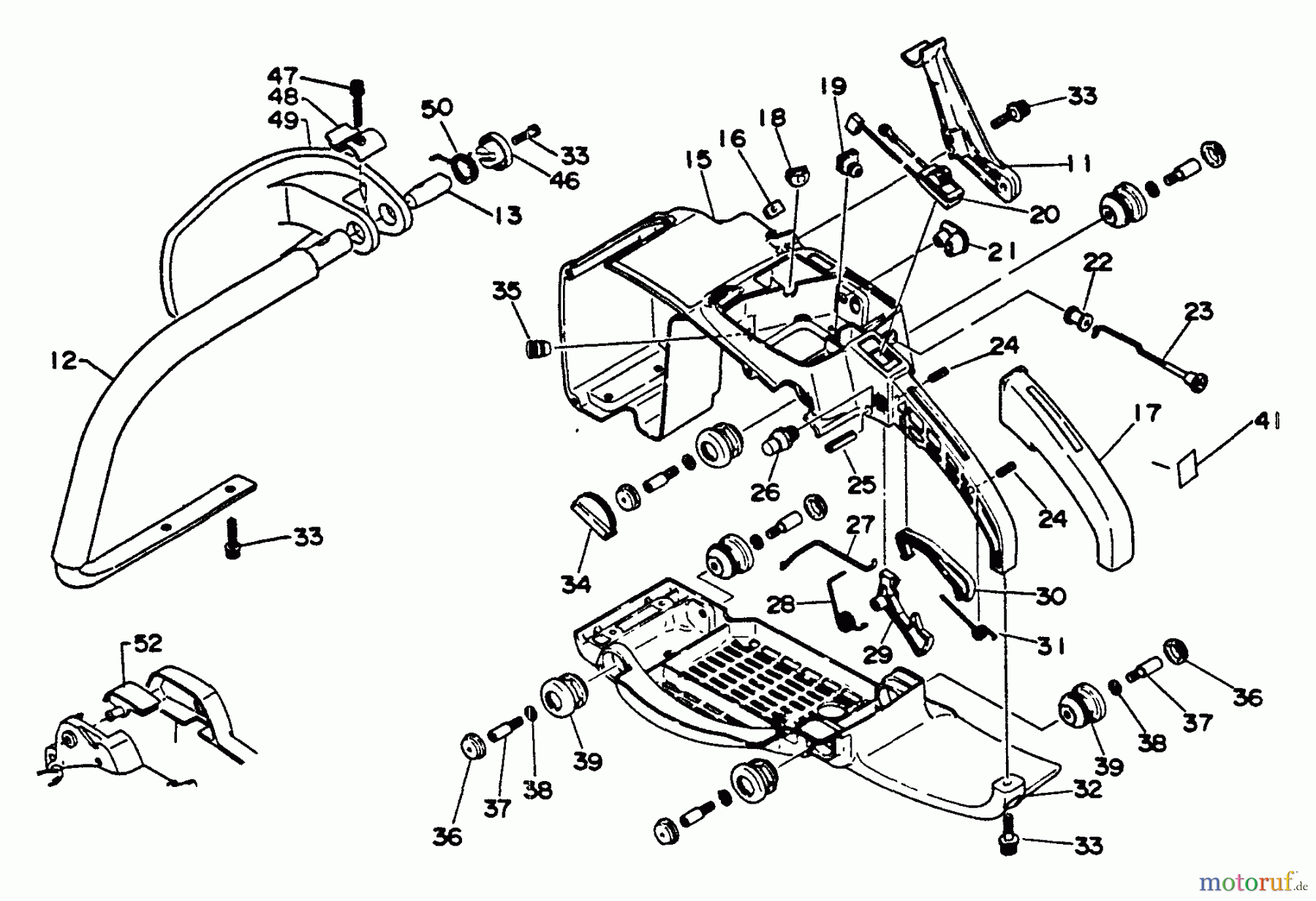  Echo Sägen, Kettensägen CS-510EVLP - Echo Chainsaw Handles