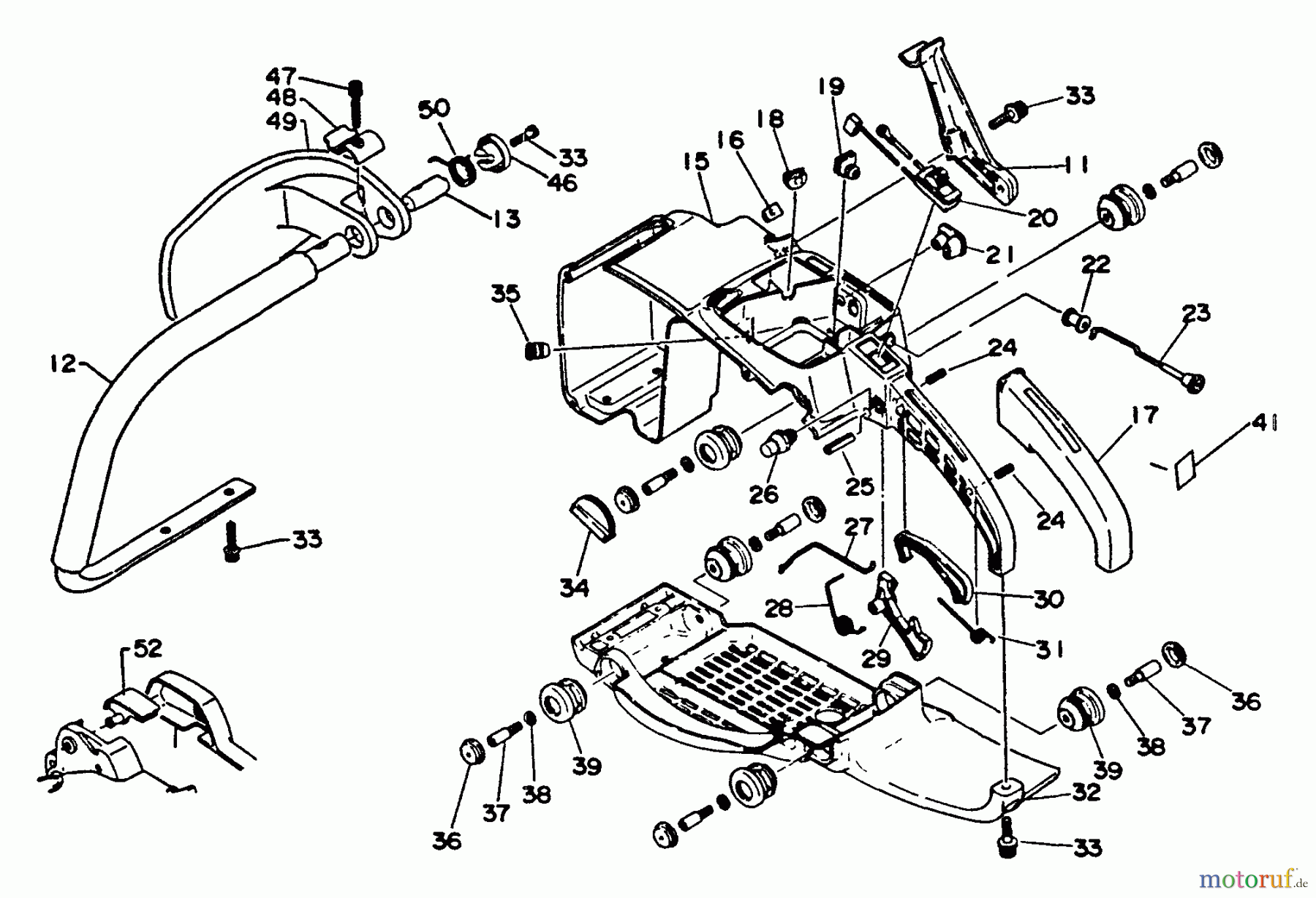 Echo Sägen, Kettensägen CS-550EVLP - Echo Chainsaw Handles