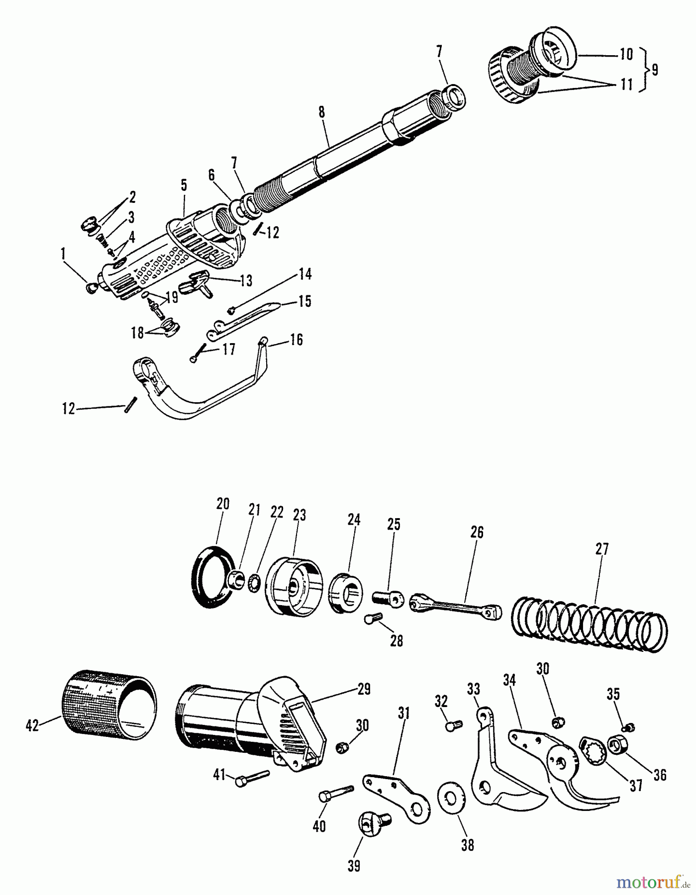 Echo Hochentaster REC-600 - Echo Pole Saw / Pruner Hand Shear Assy