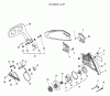 Echo QV-6700 - Quick Vent Chain Saw (Type 1 ) Ersatzteile Clutch, Cutting Attachment, Chain Brake  S/N: 003451_UP