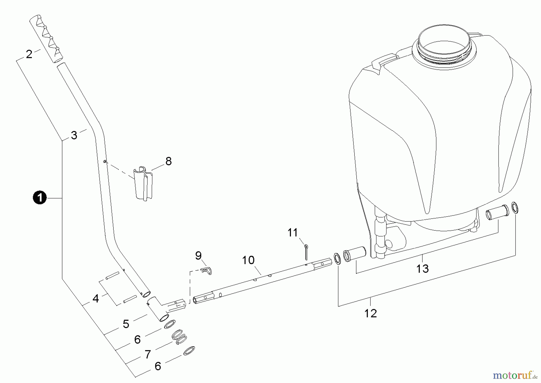  Echo Pflanzenschutzspritzen MS-40BD - Echo Manual Sprayer, Pump Lever