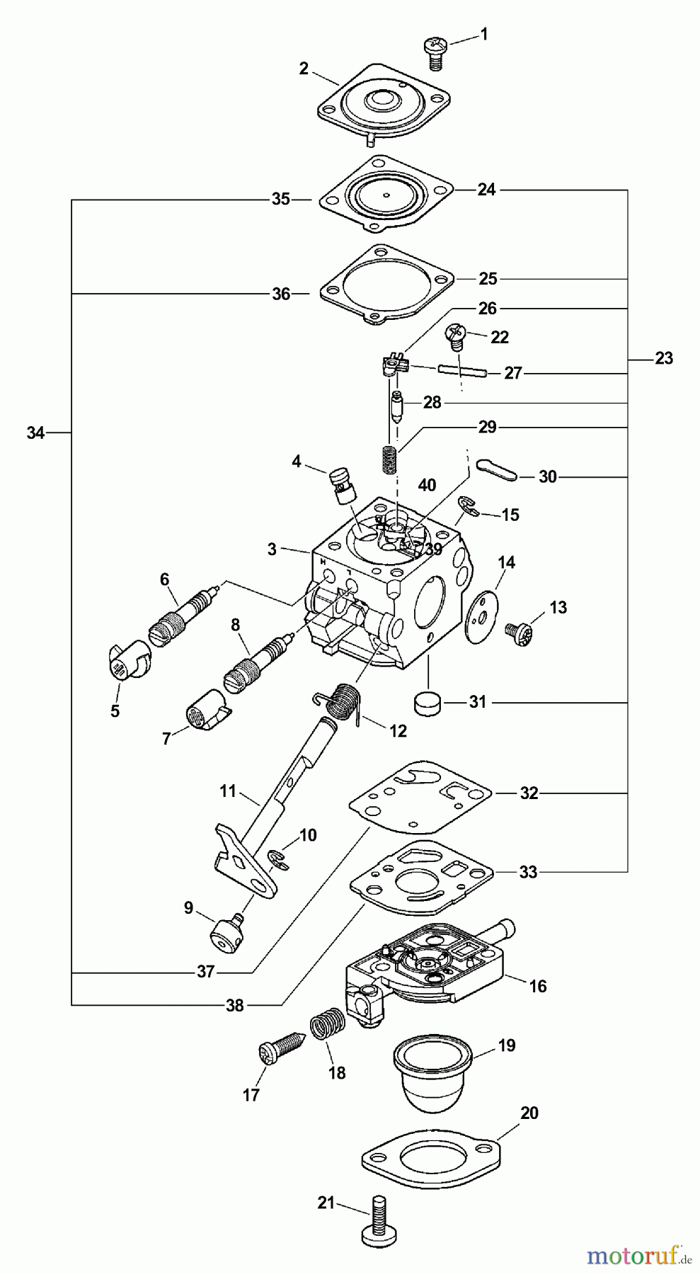  Echo Pflanzenschutzspritzen SHR-210 - Echo Power Sprayer Carburetor -- C1U-K52