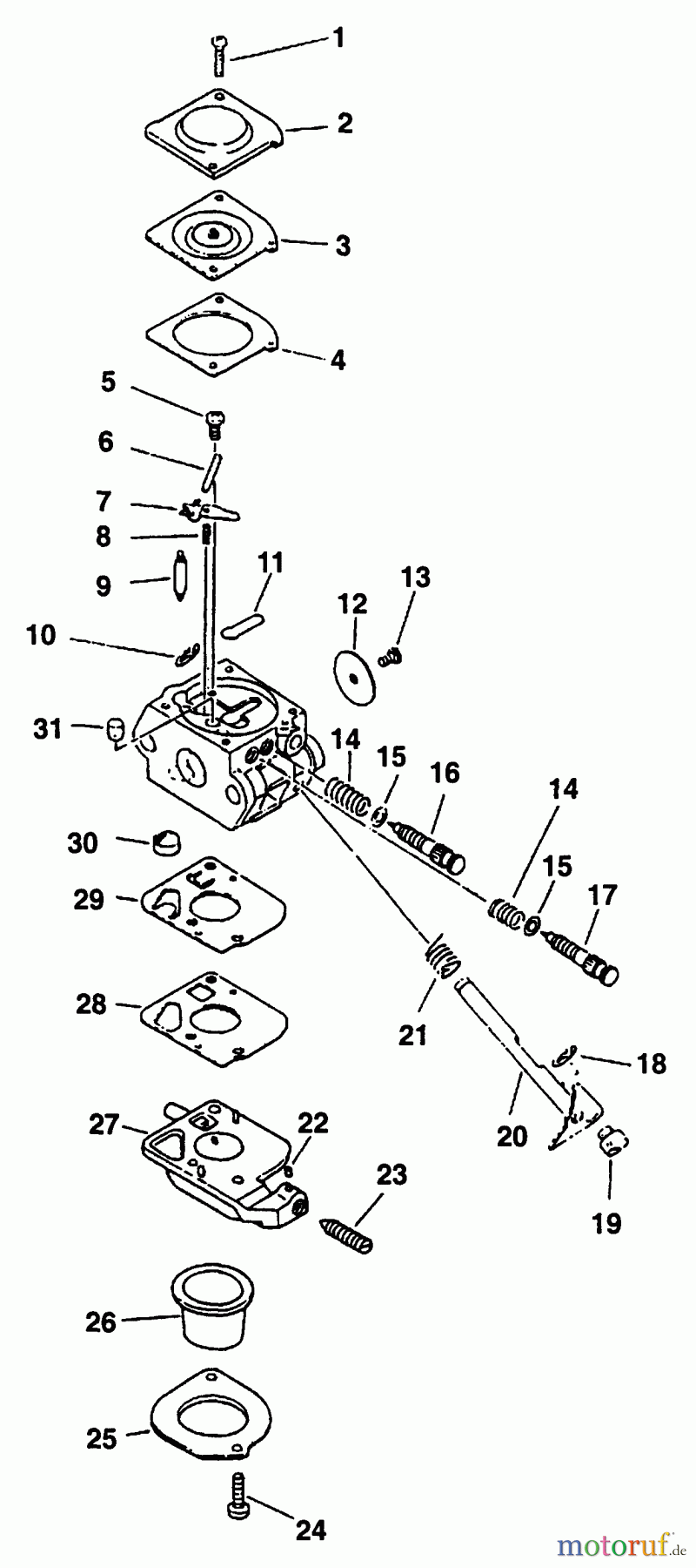 Echo Trimmer, Faden / Bürste GT-2000 - Echo String Trimmer Carburetor S/N: 151955_Up