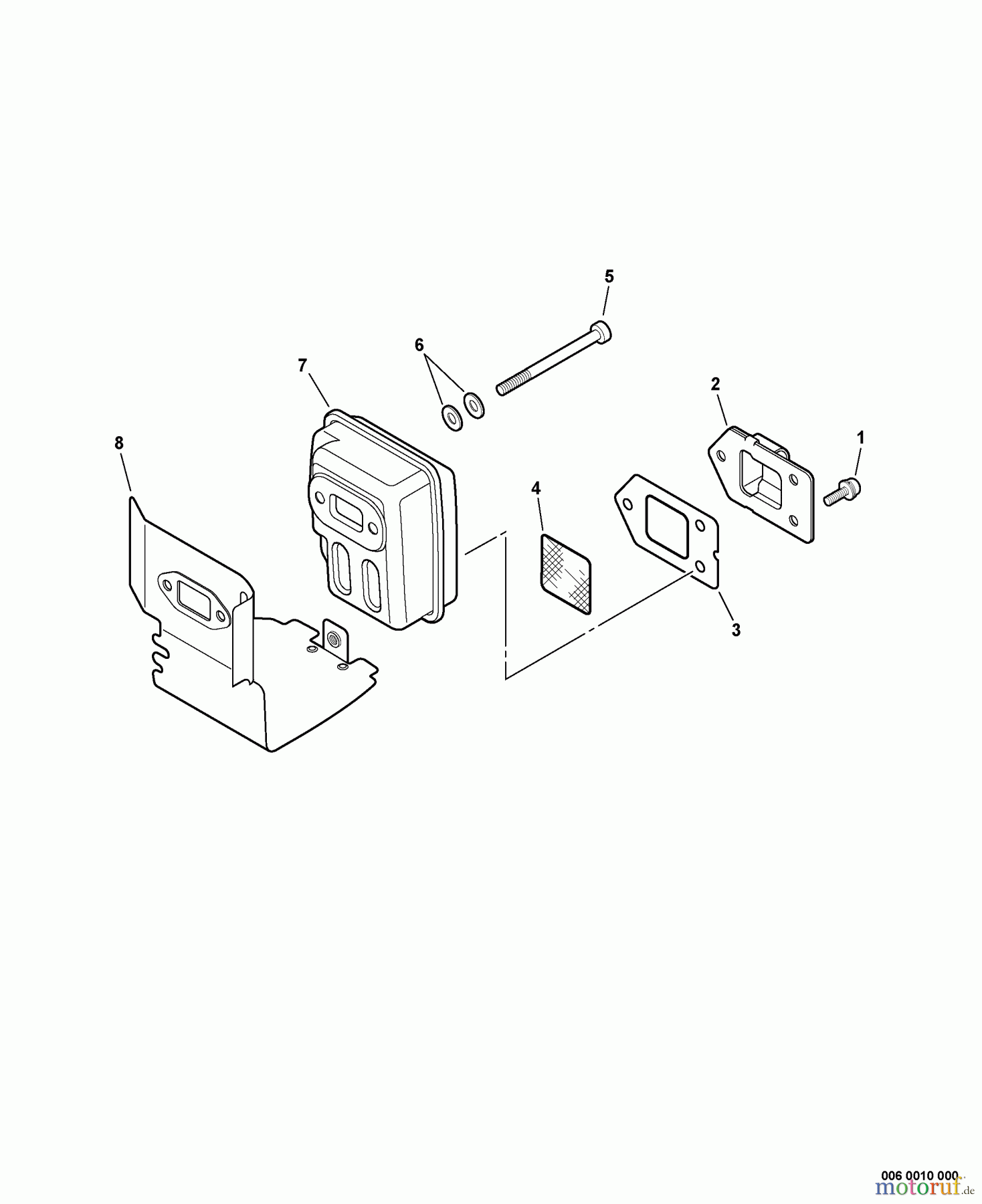  Echo Trimmer, Faden / Bürste GT-200i - Echo String Trimmer, S/N:07001001 - 07999999 Exhaust