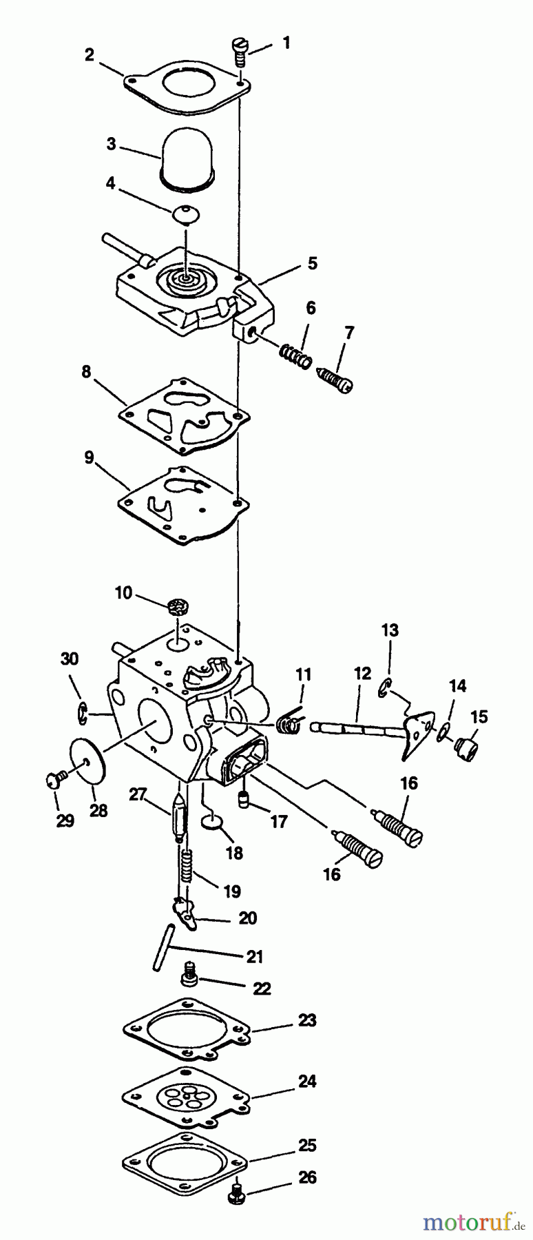 Echo Trimmer, Faden / Bürste GT-2400 - Echo String Trimmer Carburetor S/N: 103575_Up