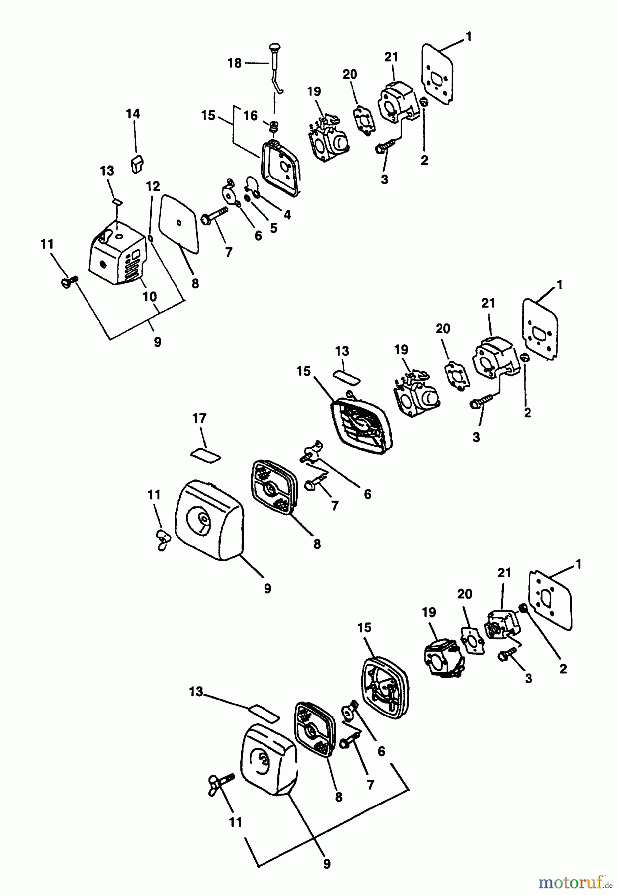 Echo Trimmer, Faden / Bürste GT-2400 - Echo String Trimmer Intake, Air Cleaner