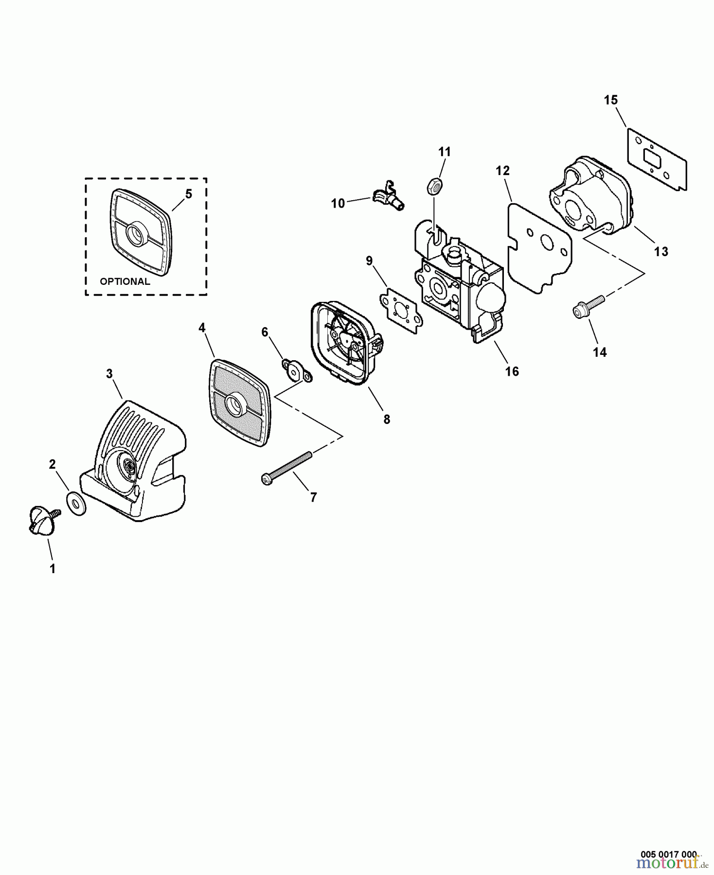  Echo Bläser / Sauger / Häcksler / Mulchgeräte	 PB-251 - Echo Hand Held Blower, S/N: 09001001 - 09999999 Intake